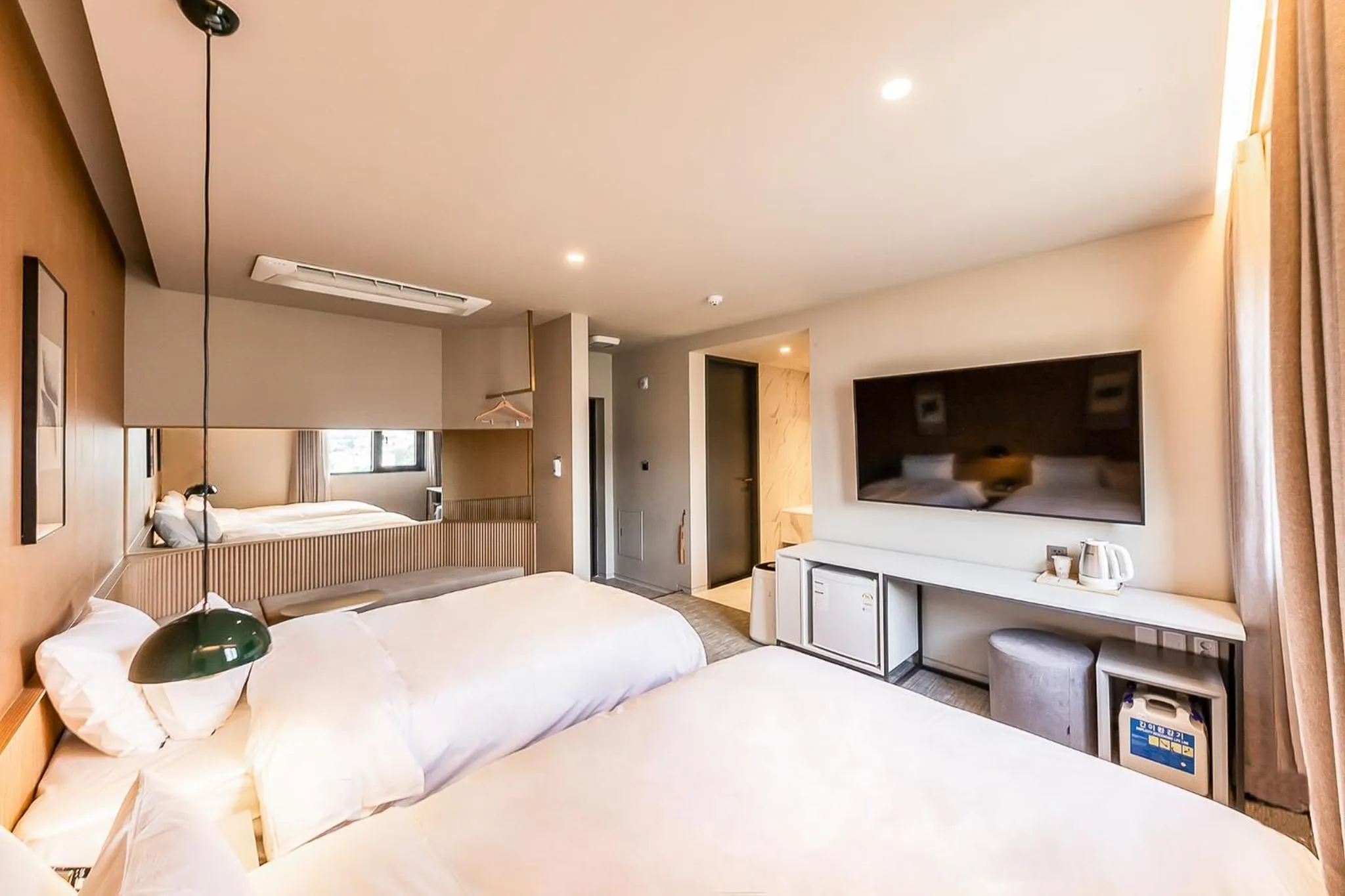 Bed in Brown-Dot Hotel Ulsan-Sincheon