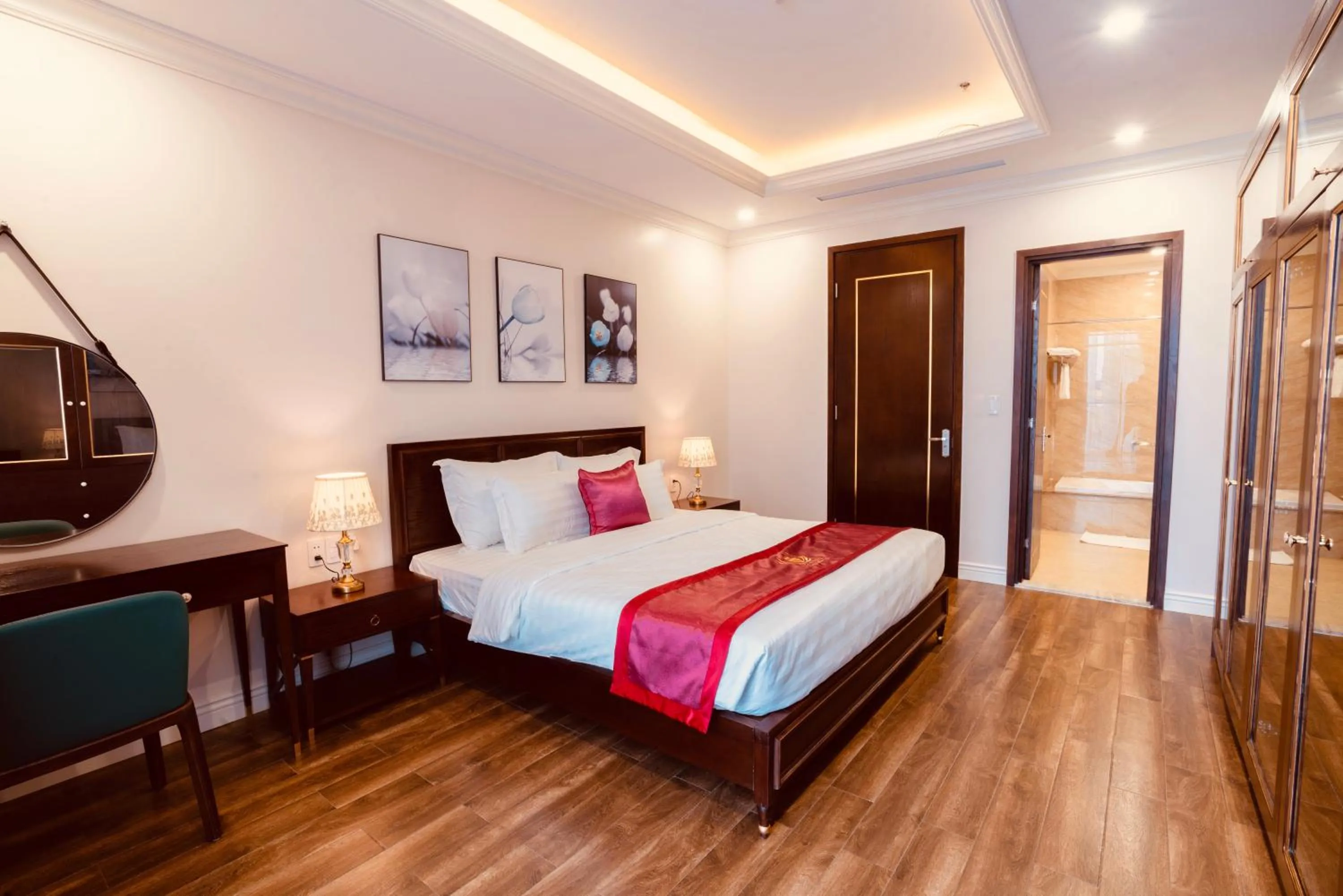 Bed in Victory Apartment