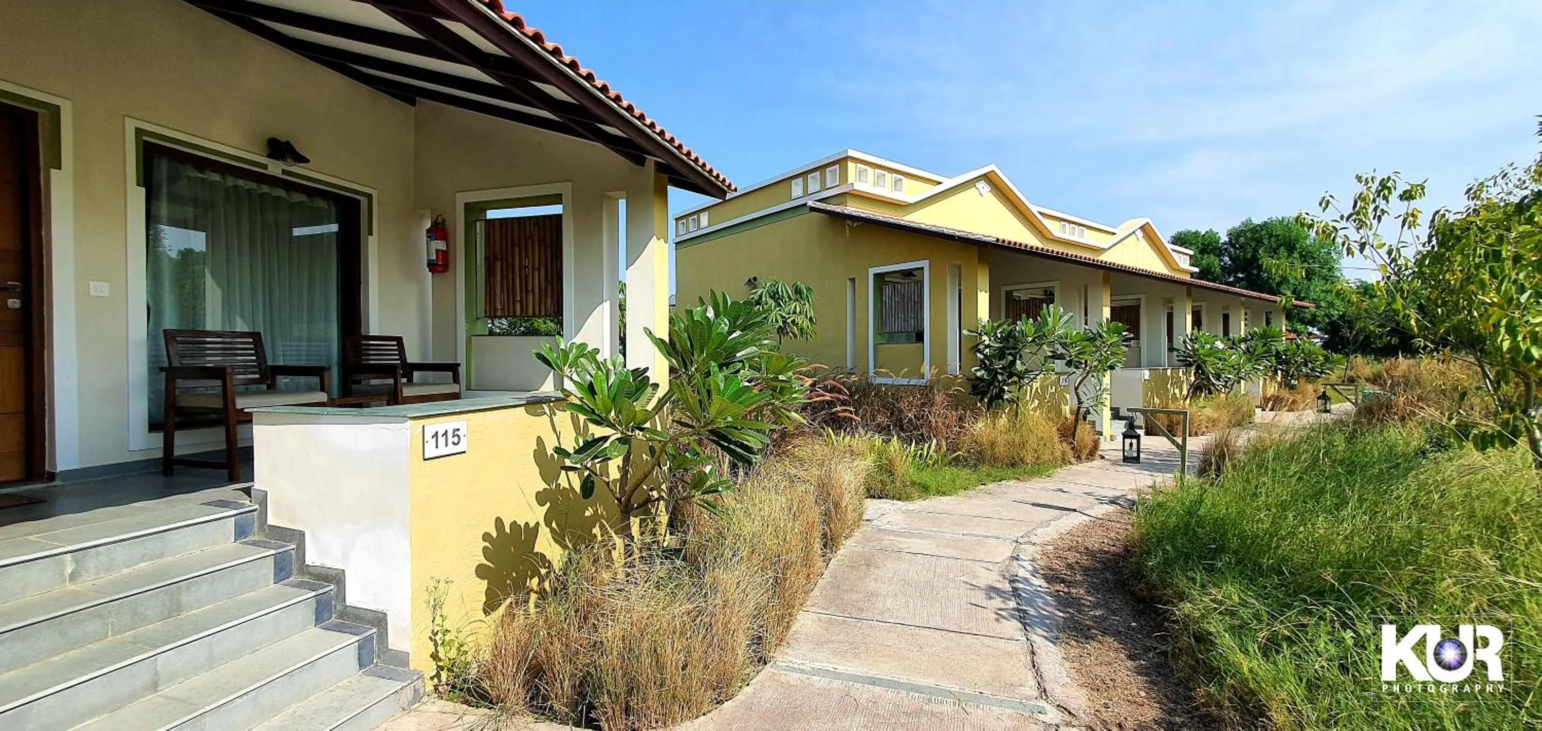 Garden in Blackbuck Safari Lodge Velavadar