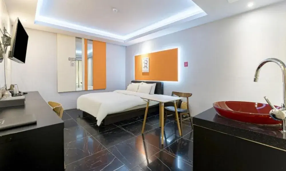 Bed in Gimpo Pentastar Hotel Bed in Gimpo Pentastar Hotel