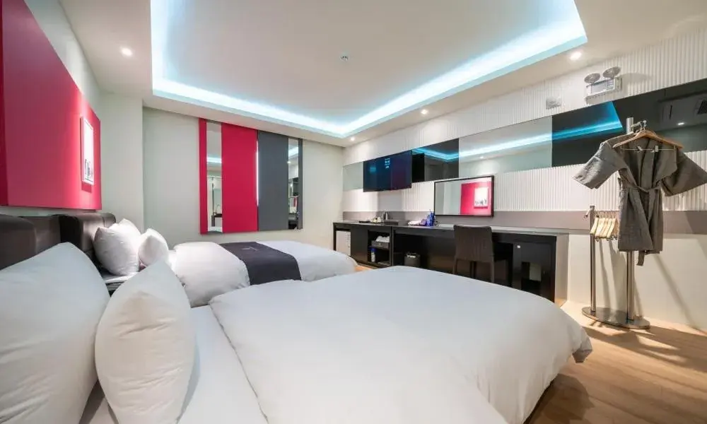 Bed in Gimpo Pentastar Hotel Bed in Gimpo Pentastar Hotel