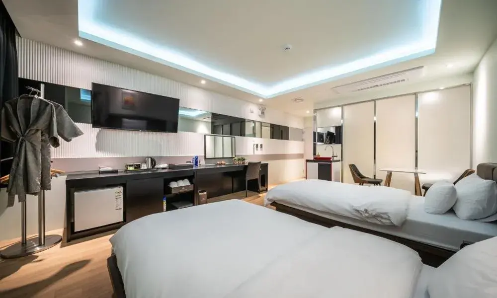 Bed in Gimpo Pentastar Hotel Bed in Gimpo Pentastar Hotel