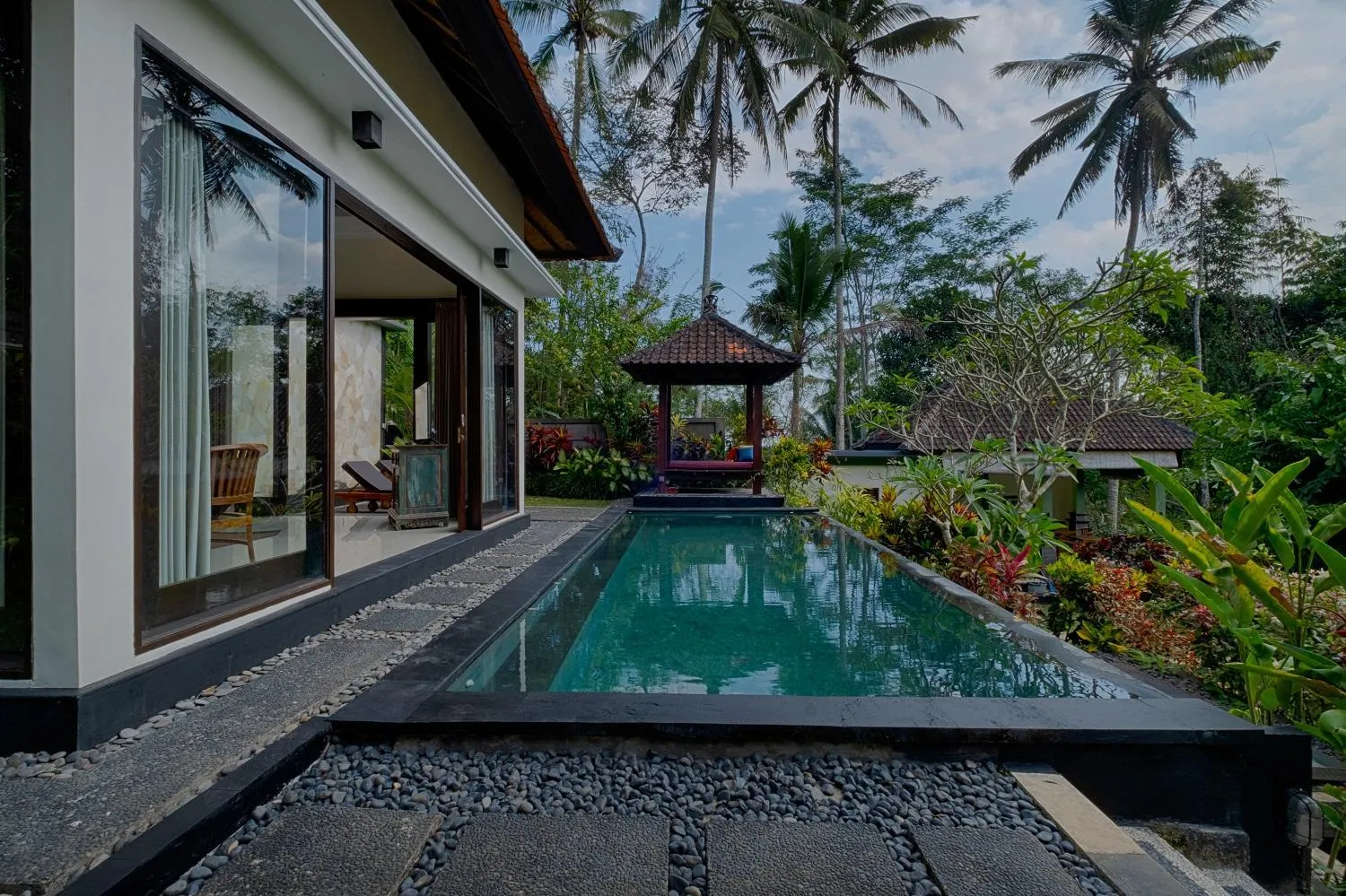 Pool view in Kaja Villa