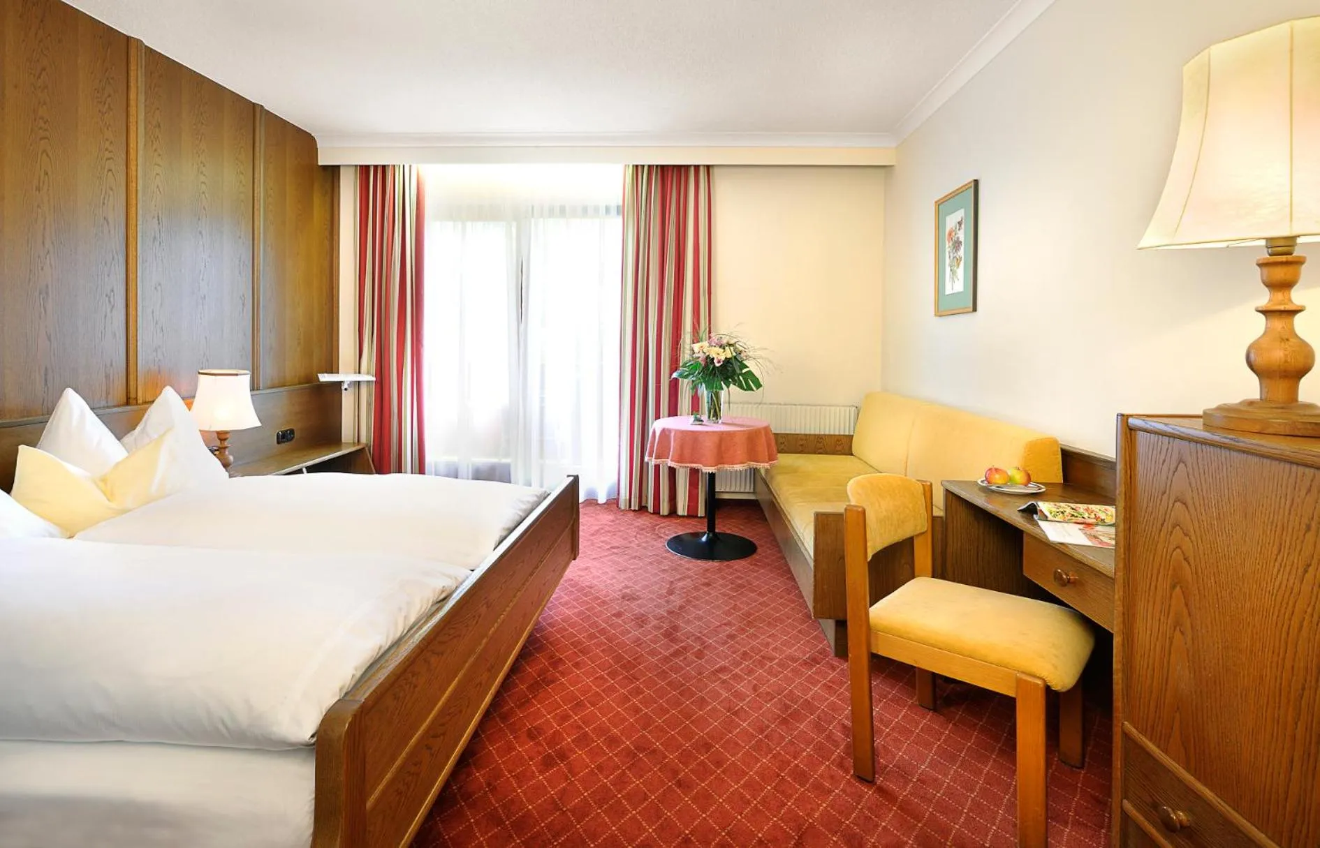 Bed in Hotel Hubertus