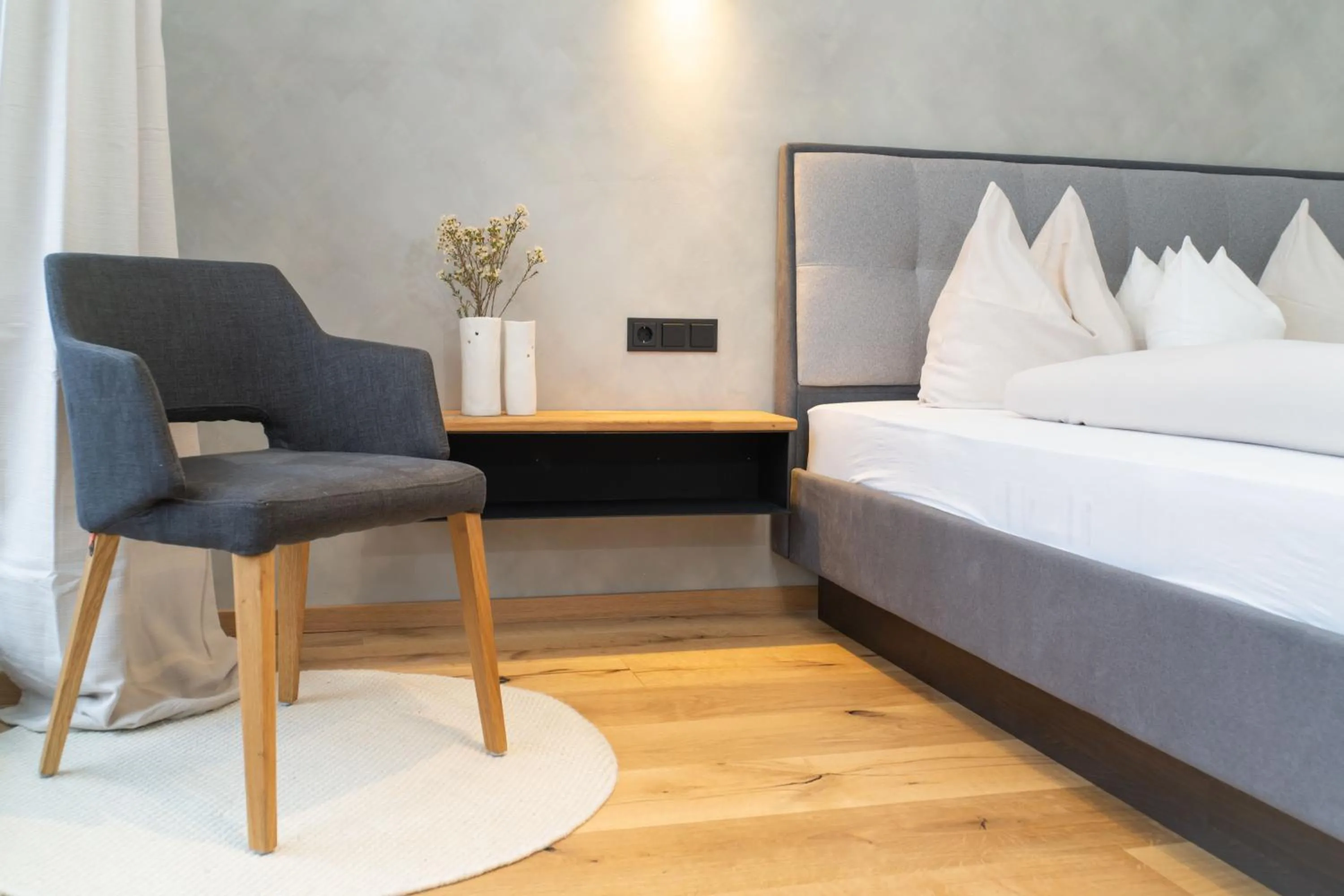 Bed in Hotel Hubertus