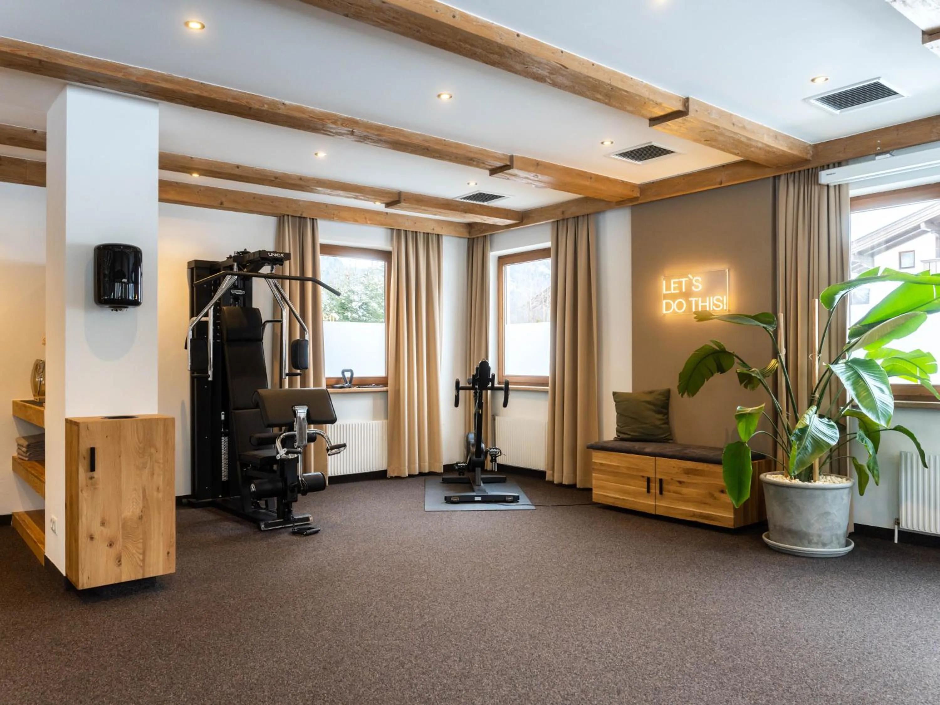Fitness centre/facilities in Hotel Hubertus