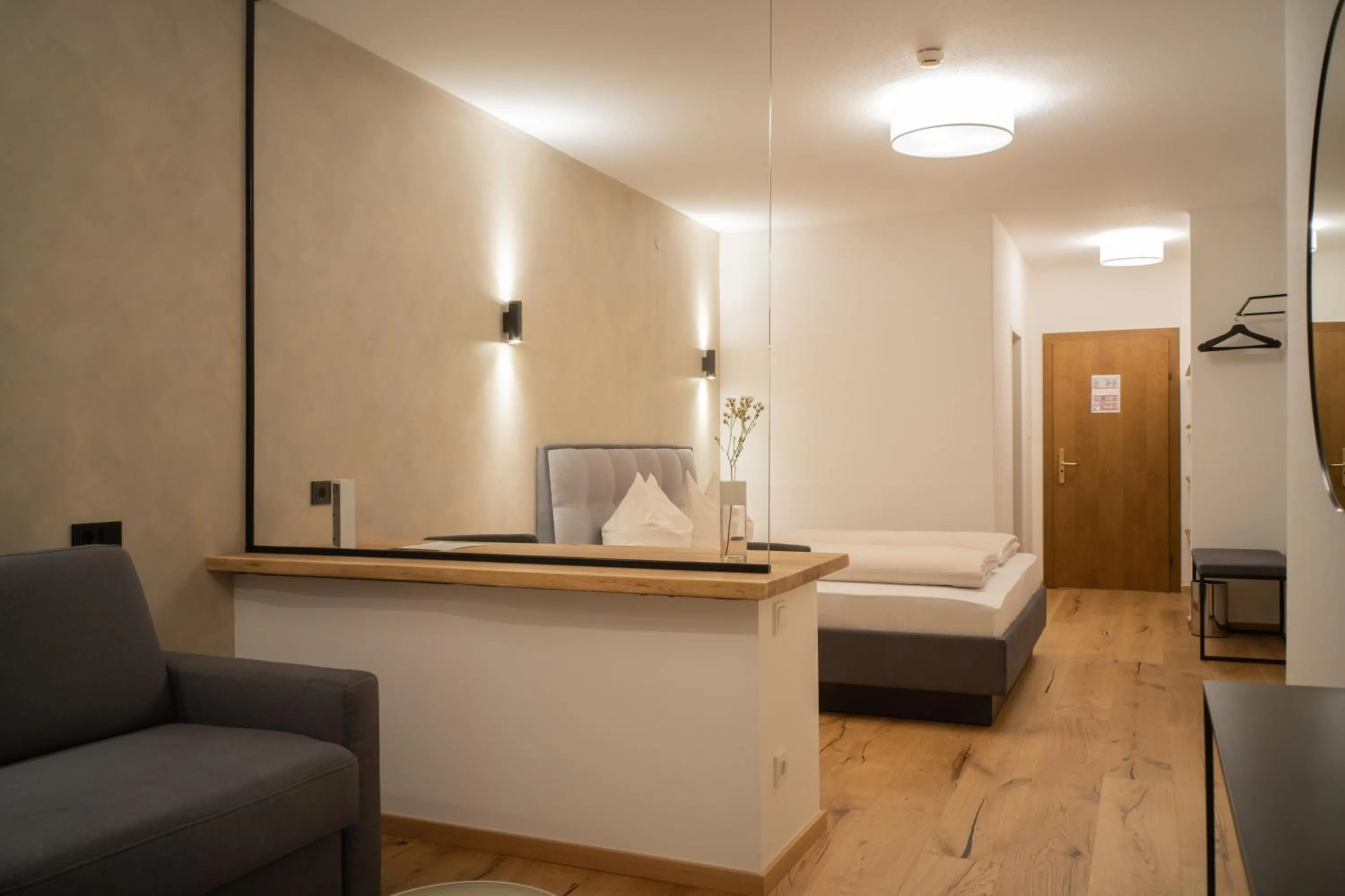 Bed in Hotel Hubertus