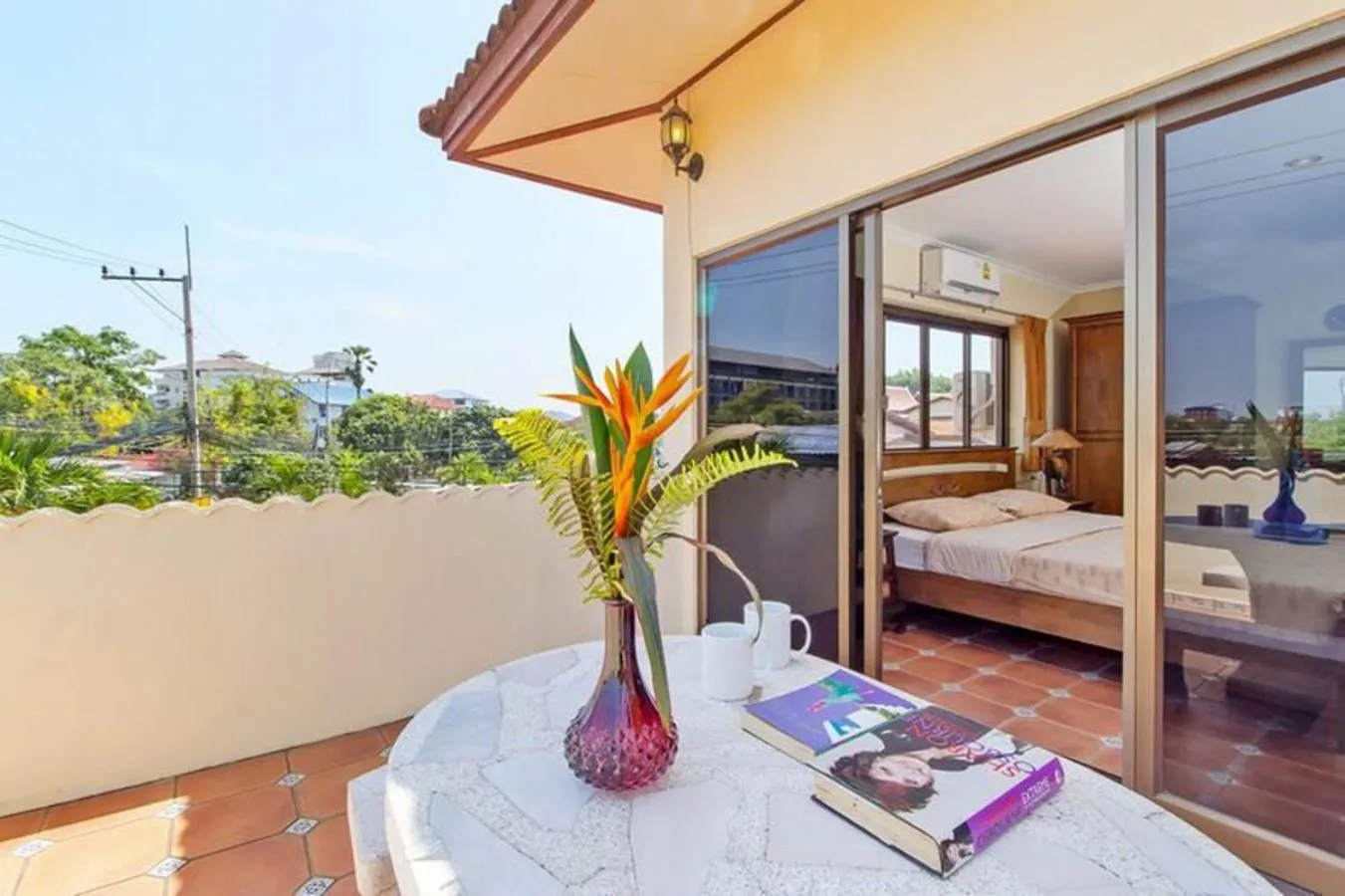 Balcony/Terrace, Bed in VIEWBOR VILLA - PATTAYA HOLIDAY HOUSE WALKING STREET 4 bedrooms