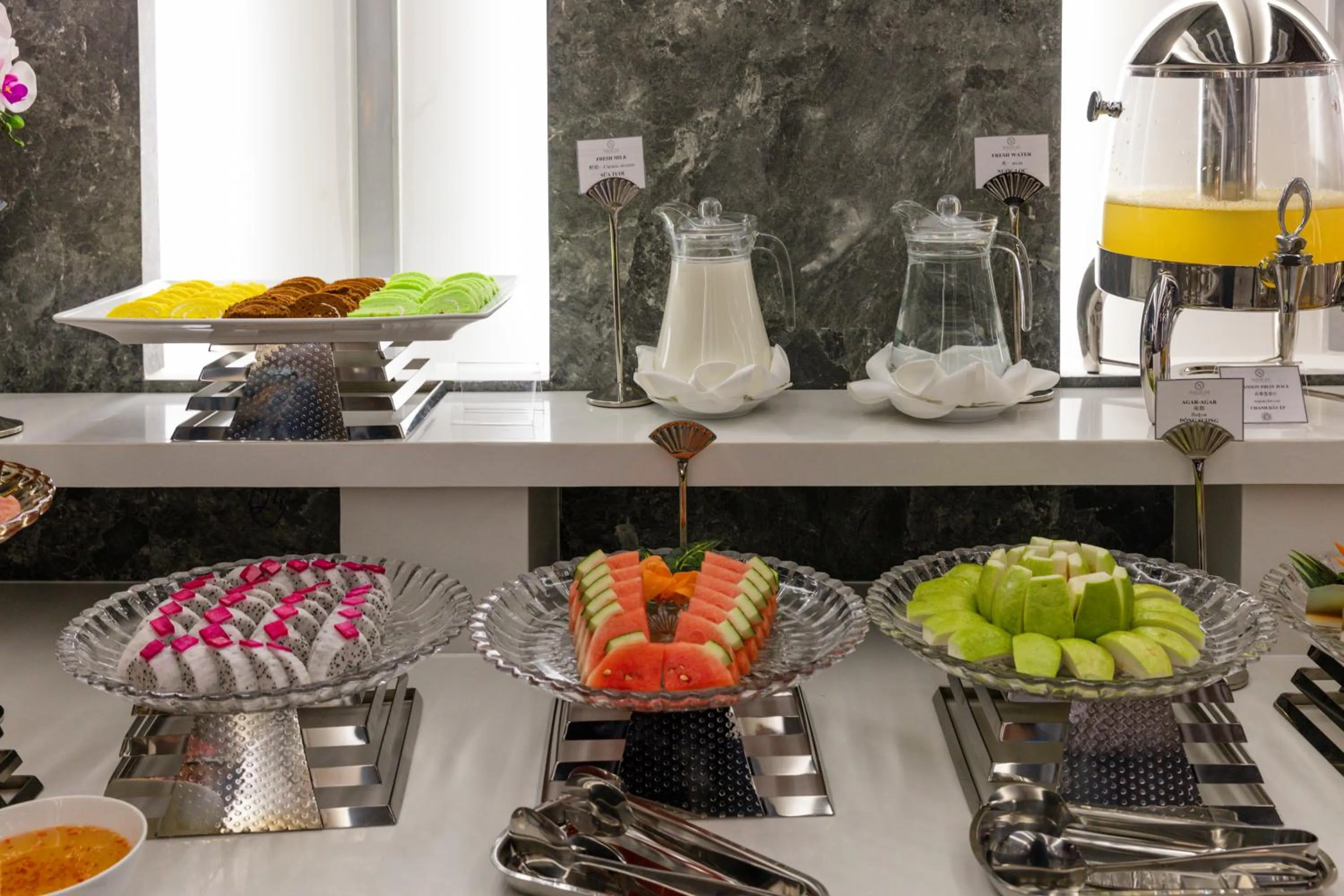 Buffet breakfast in Nalicas Nha Trang Hotel