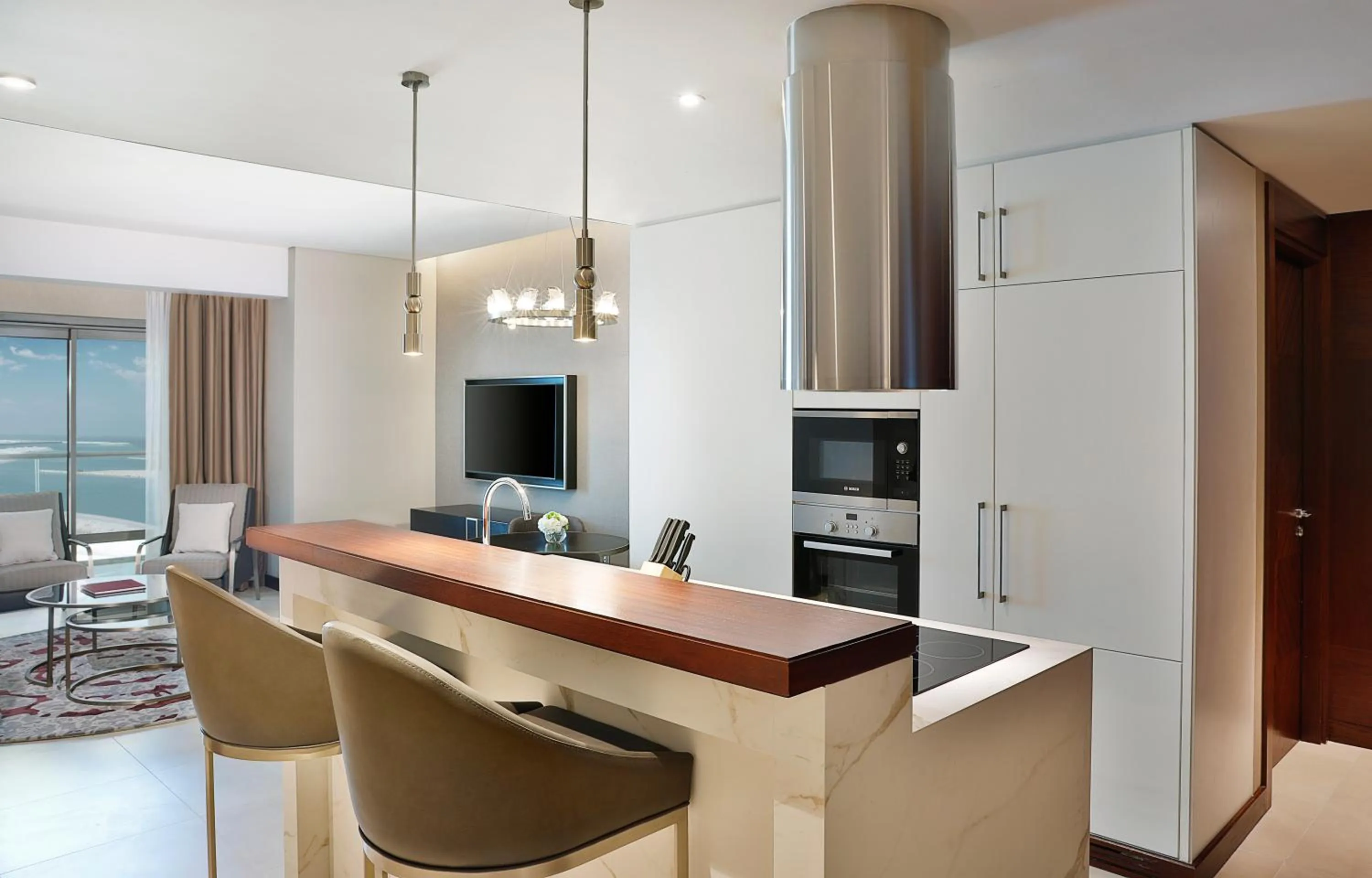 kitchen in Hilton Doha The Pearl