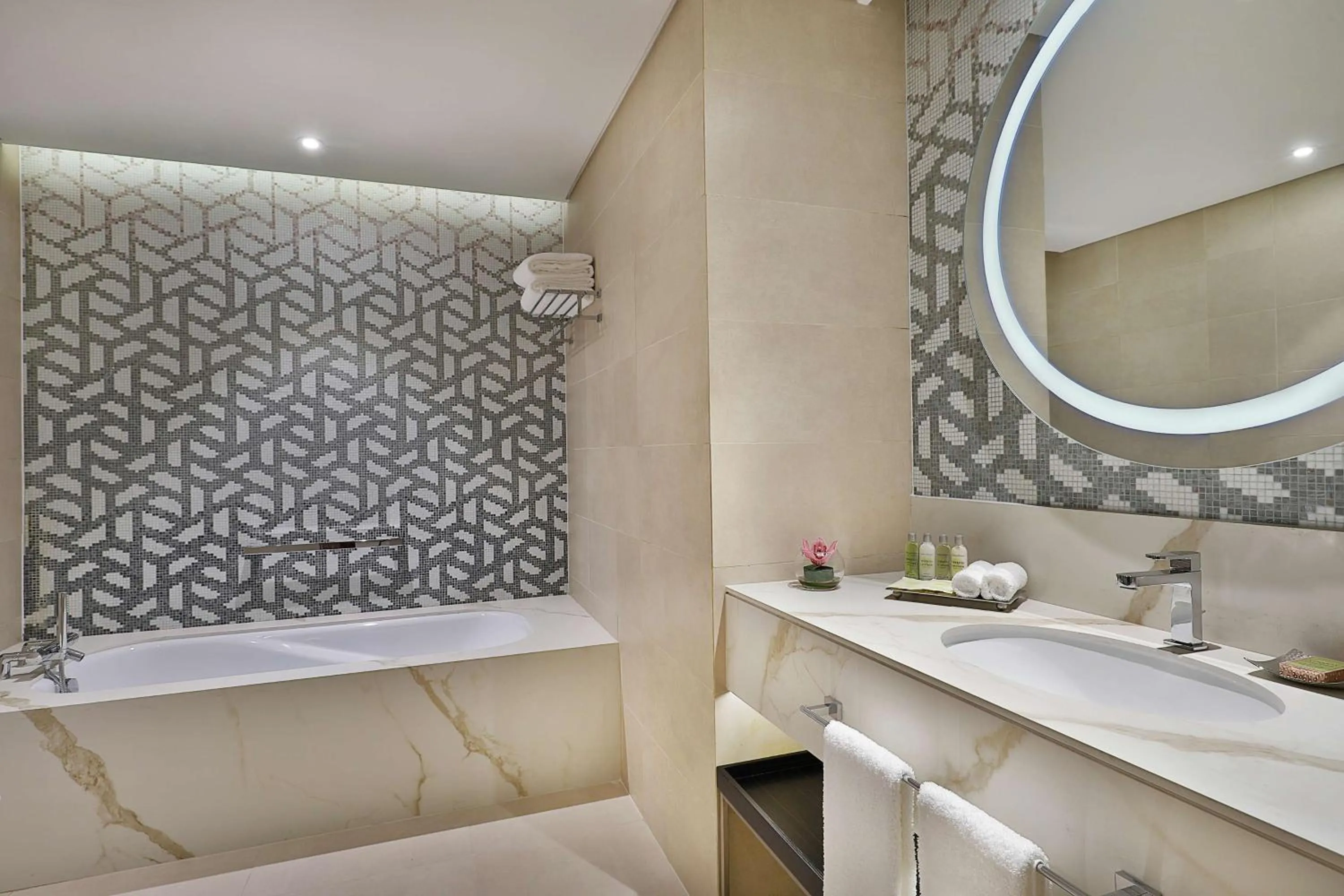 Bathroom in Hilton Doha The Pearl