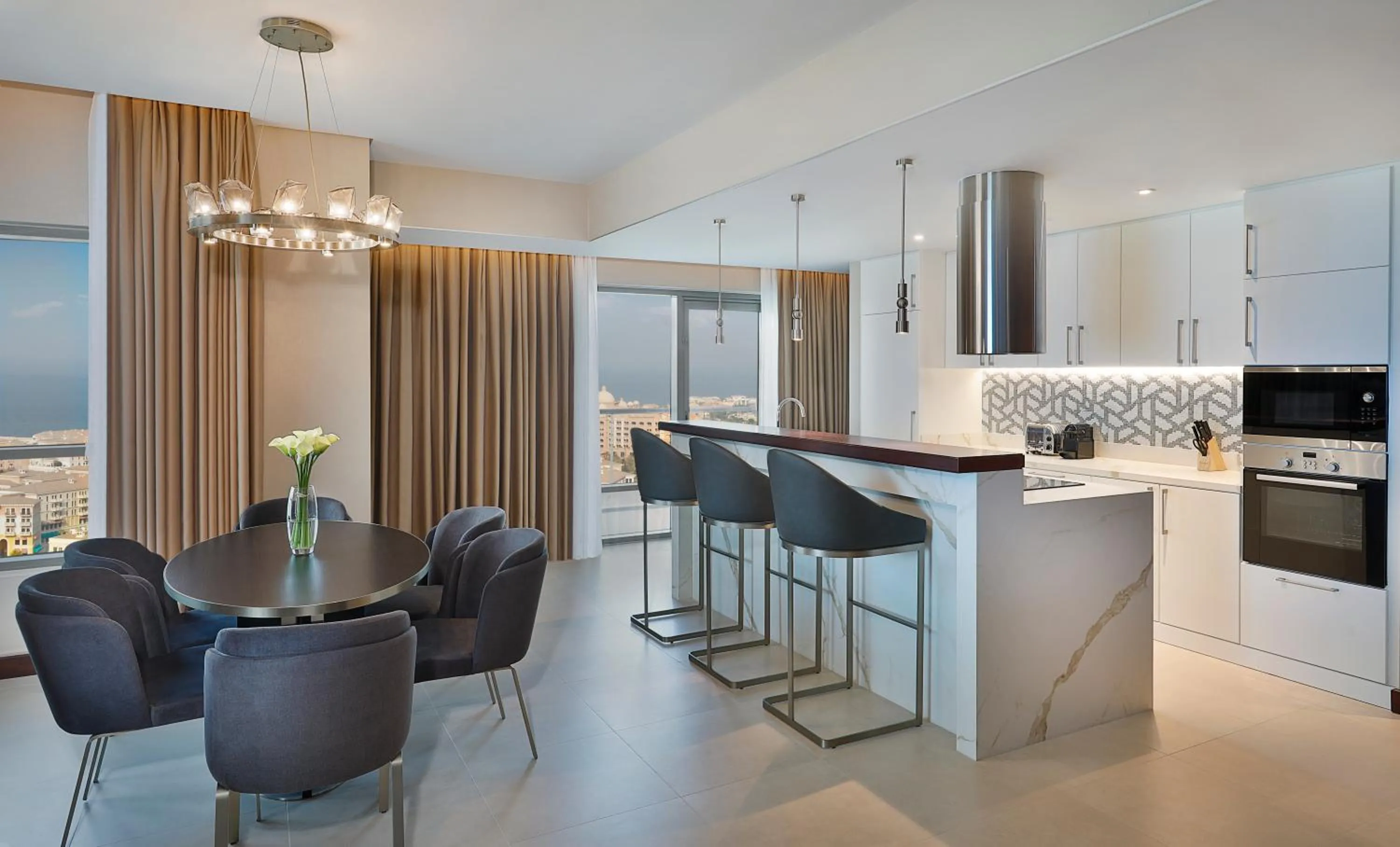 kitchen in Hilton Doha The Pearl