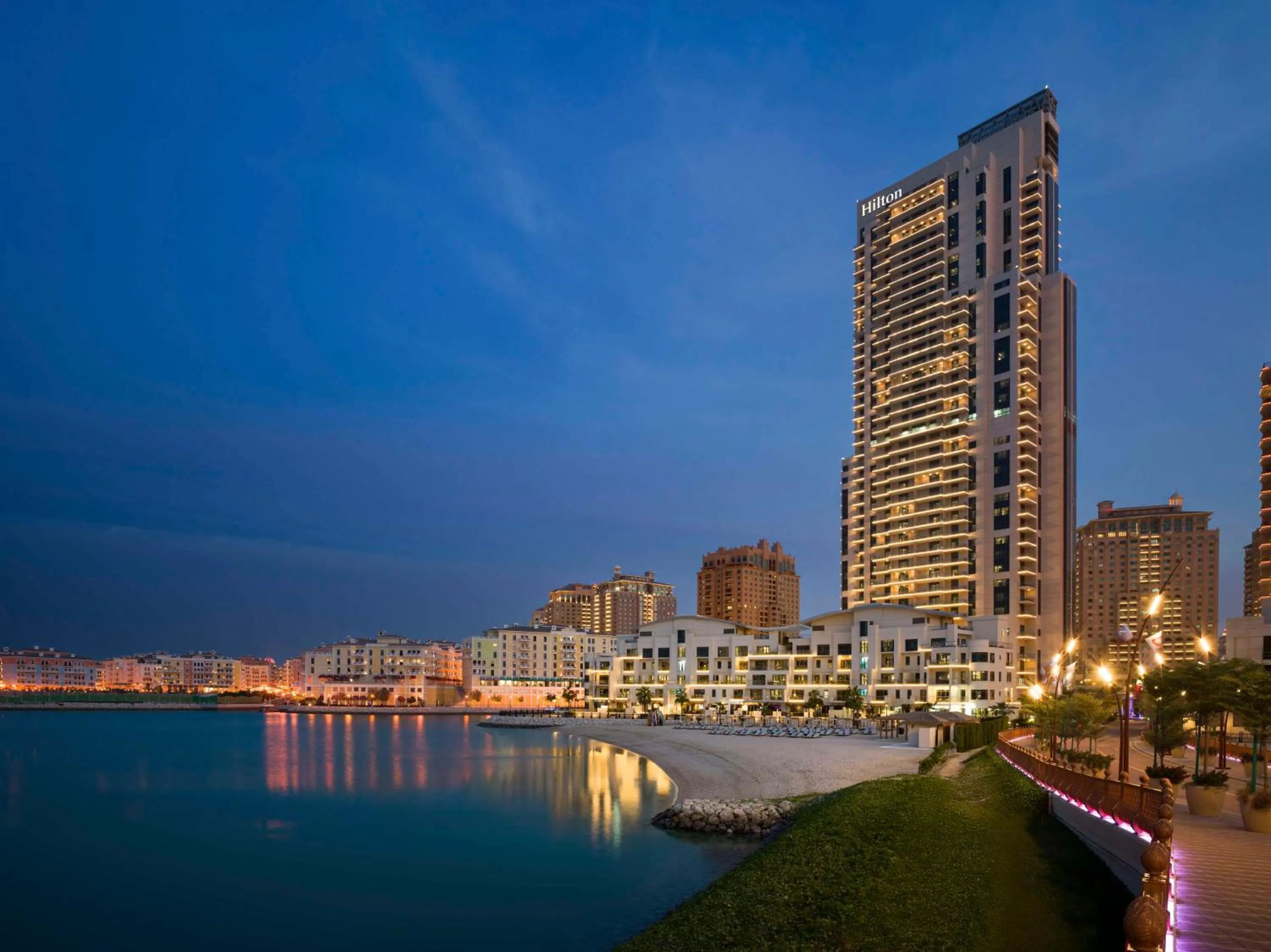 Property building in Hilton Doha The Pearl