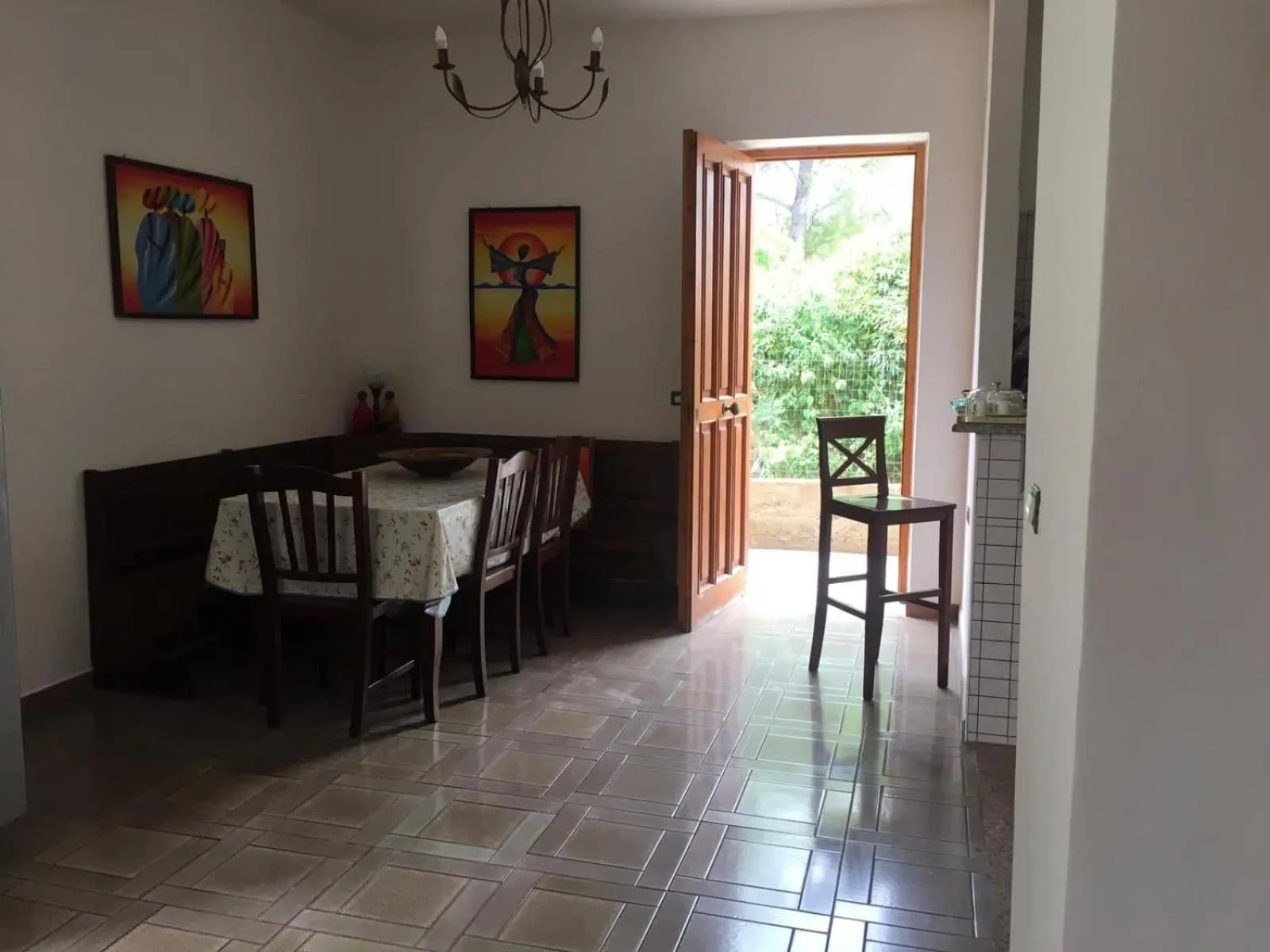 Communal kitchen in B&B Villa Grazia