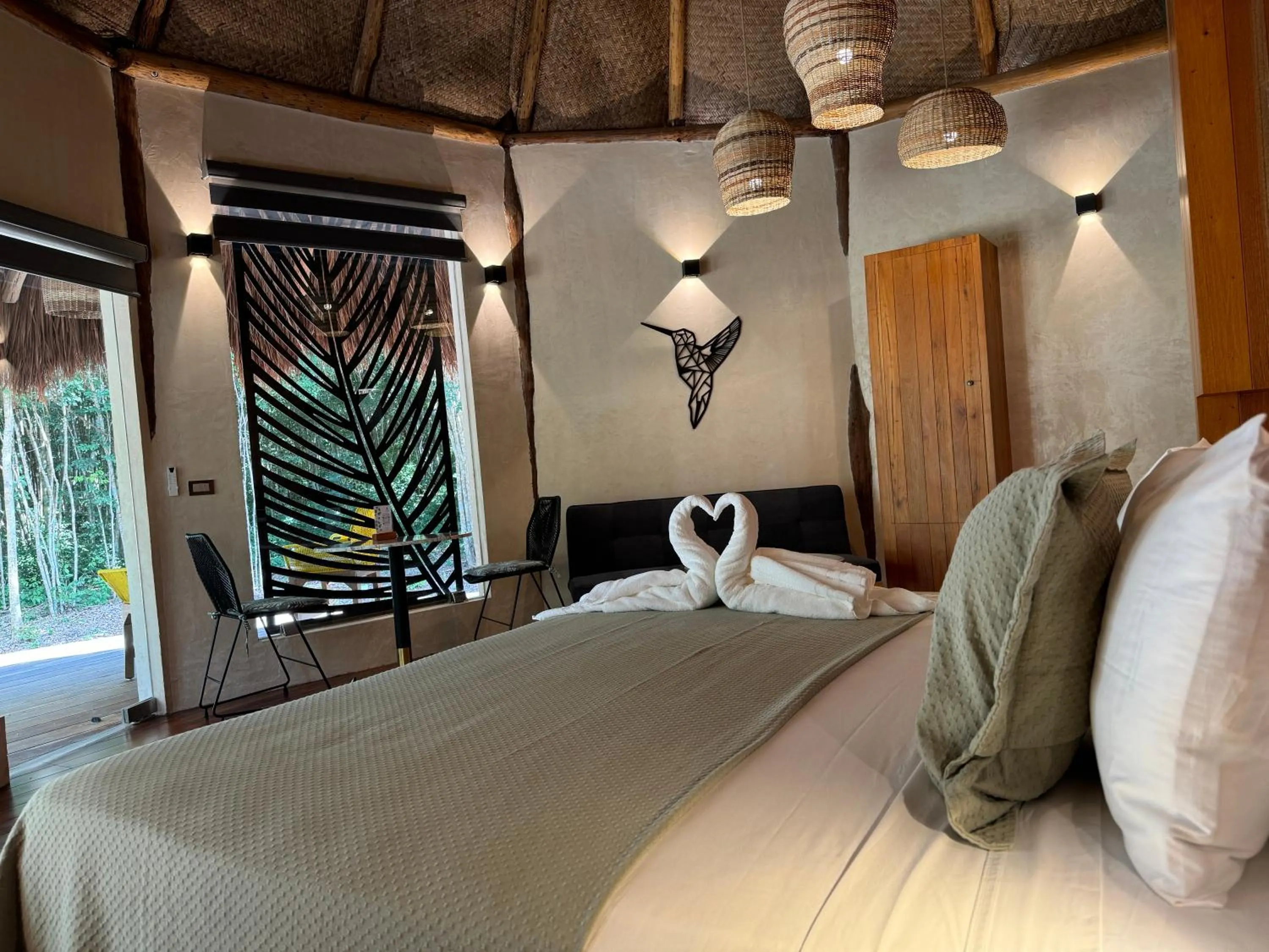 Bed in Casa Kaan Calakmul