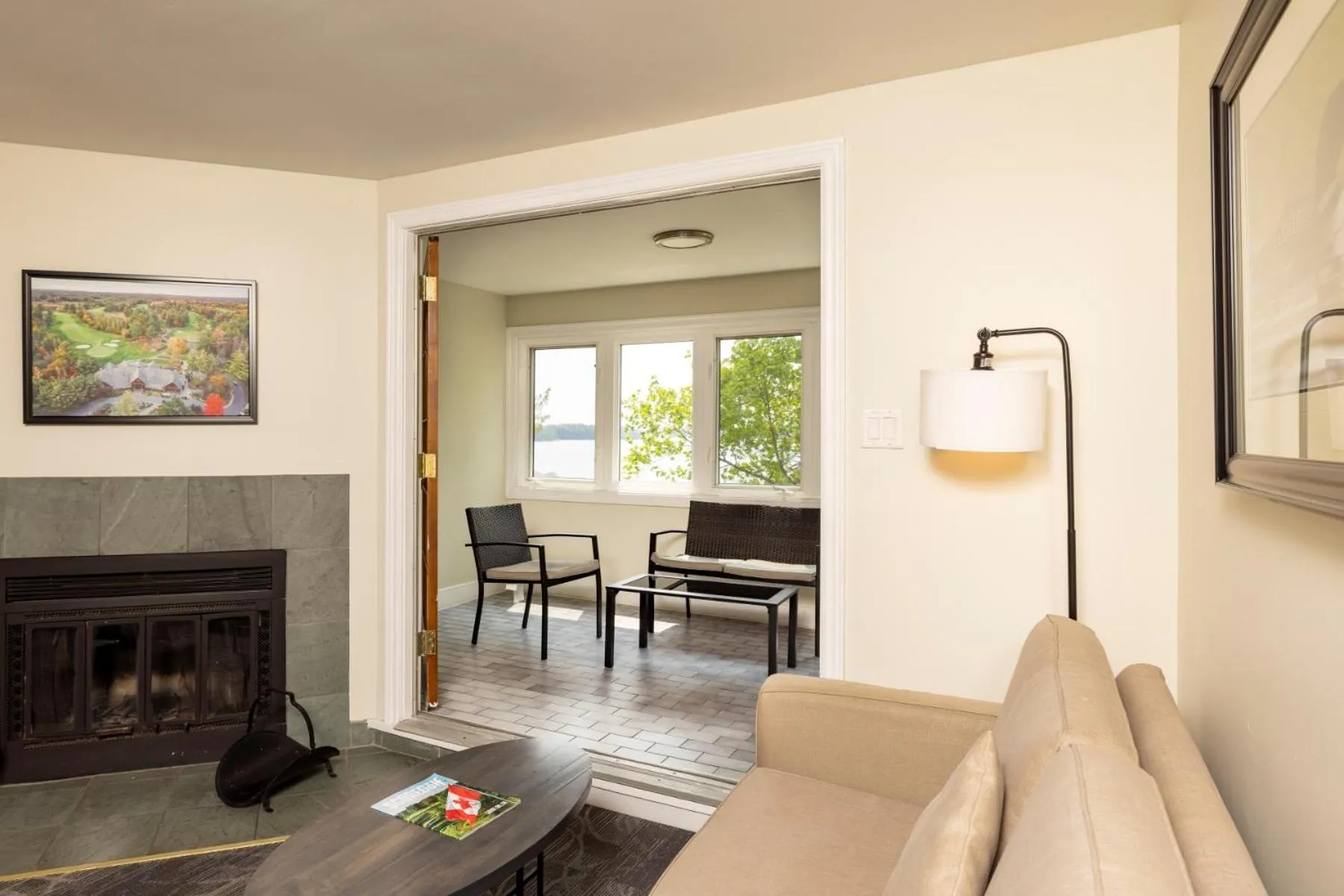 fireplace in Rocky Crest Golf Resort