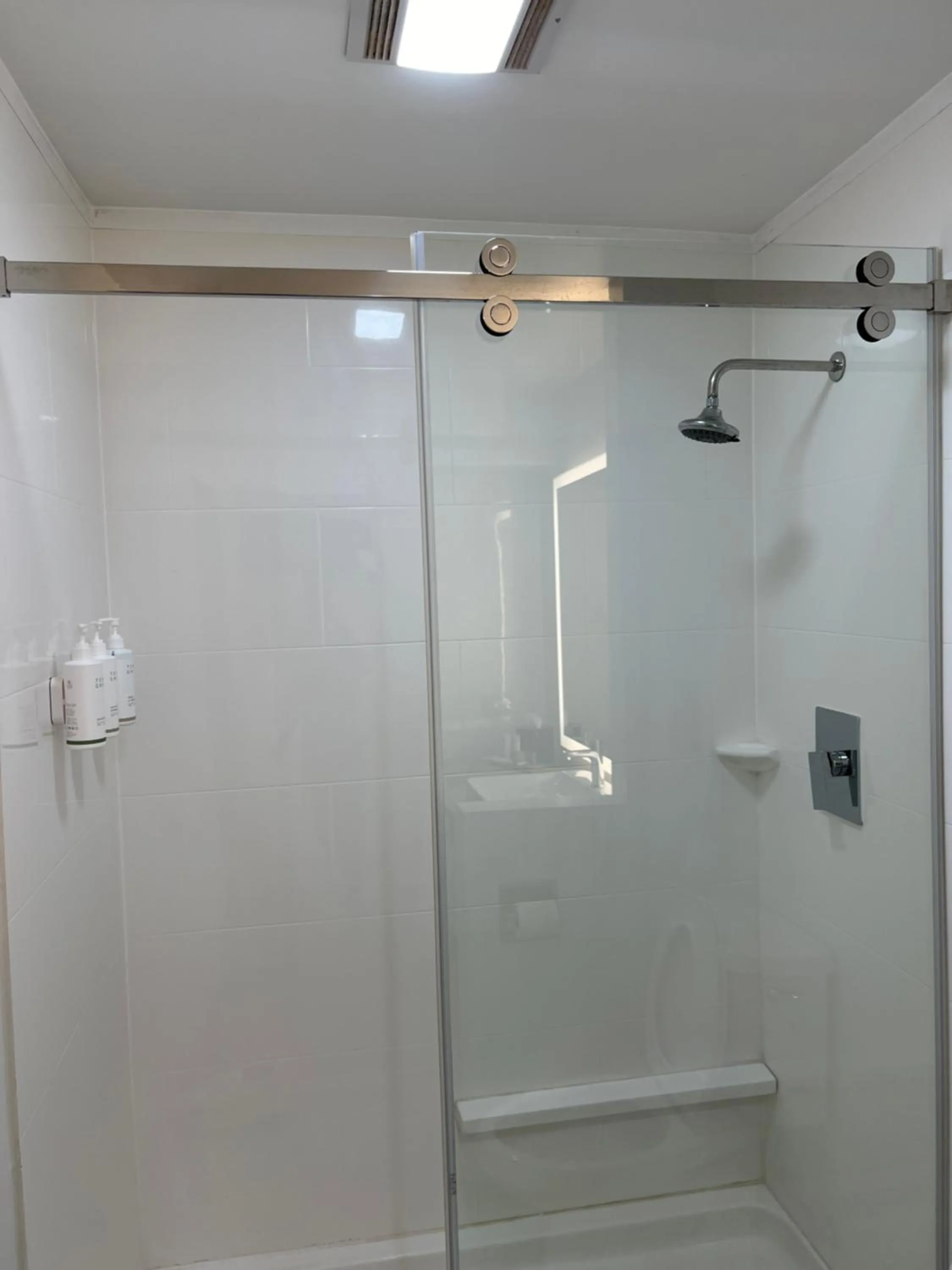 Shower in Country Inn & Suites by Radisson, Vallejo Napa Valley, CA