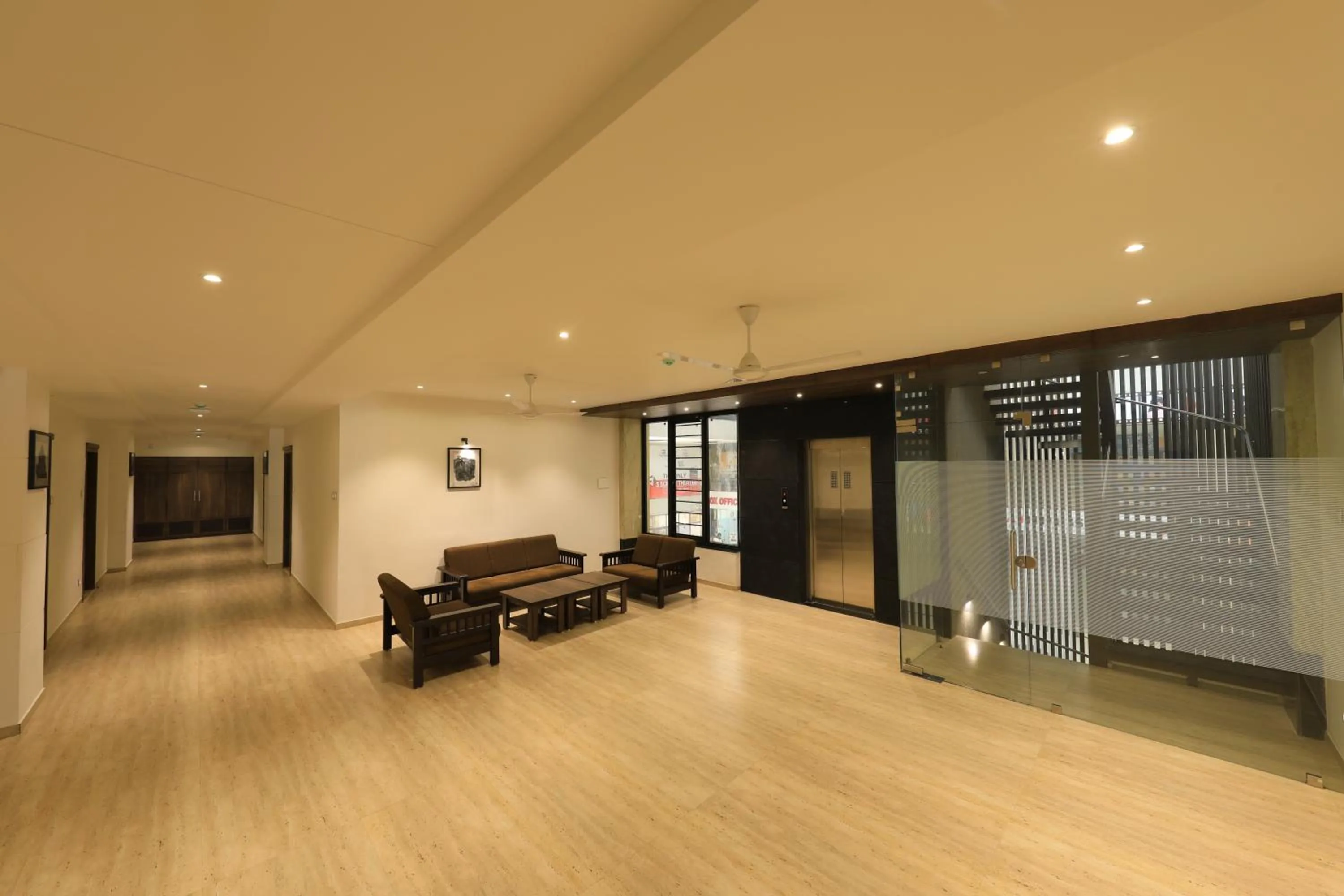 Seating area in The Byke Suraj Club, Junagadh