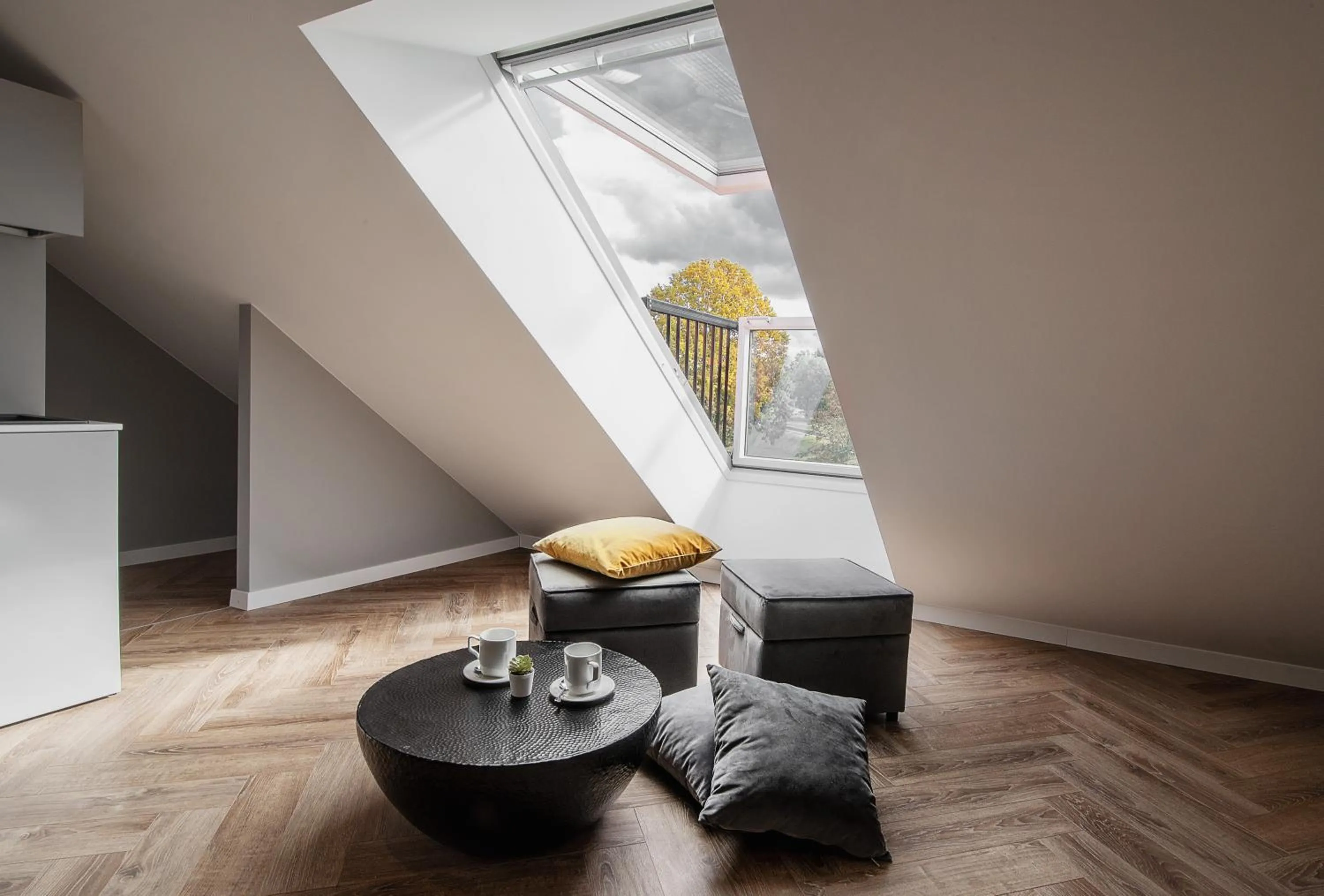 Seating area in Jono kalnelis Apartments