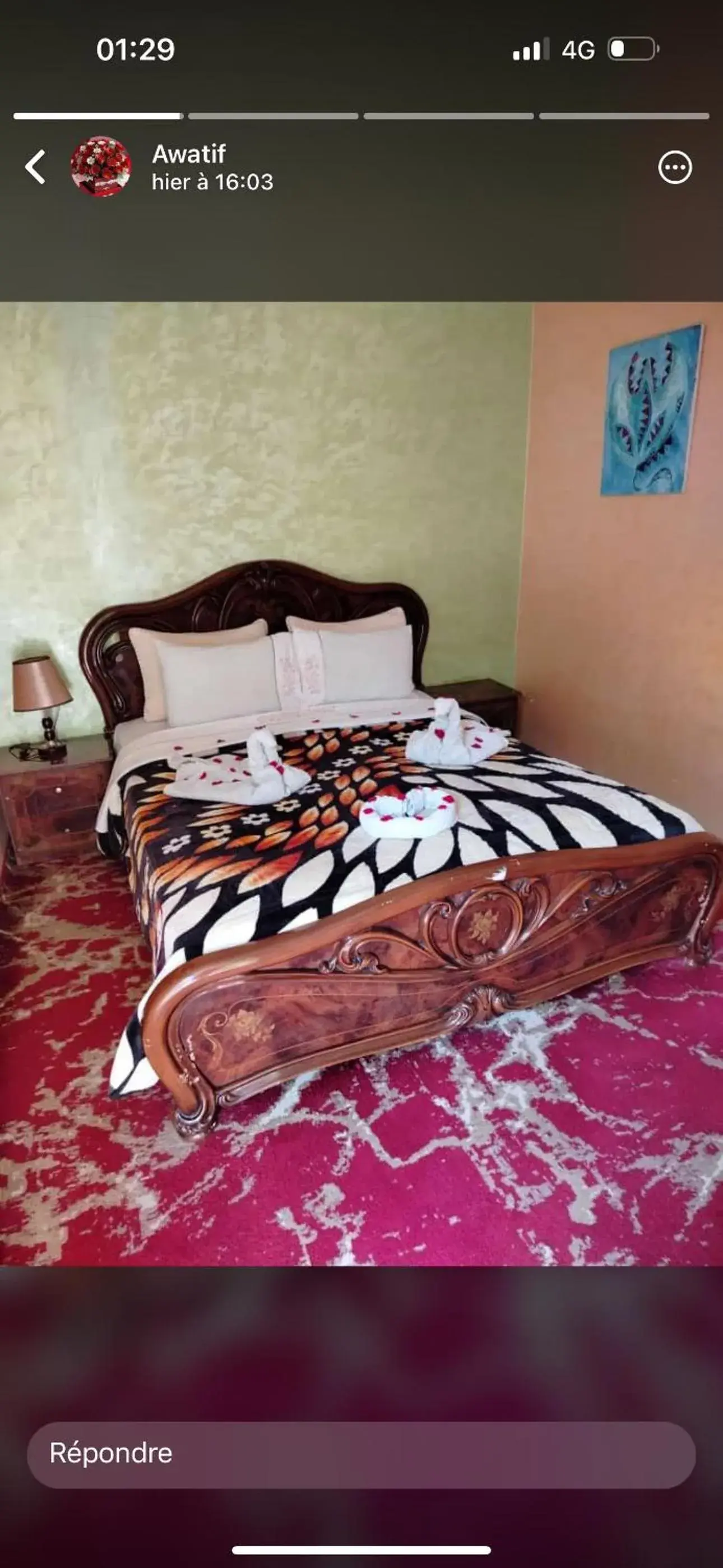 Double Room in Hostel Marrakech Rouge Double Room in Hostel Marrakech Rouge