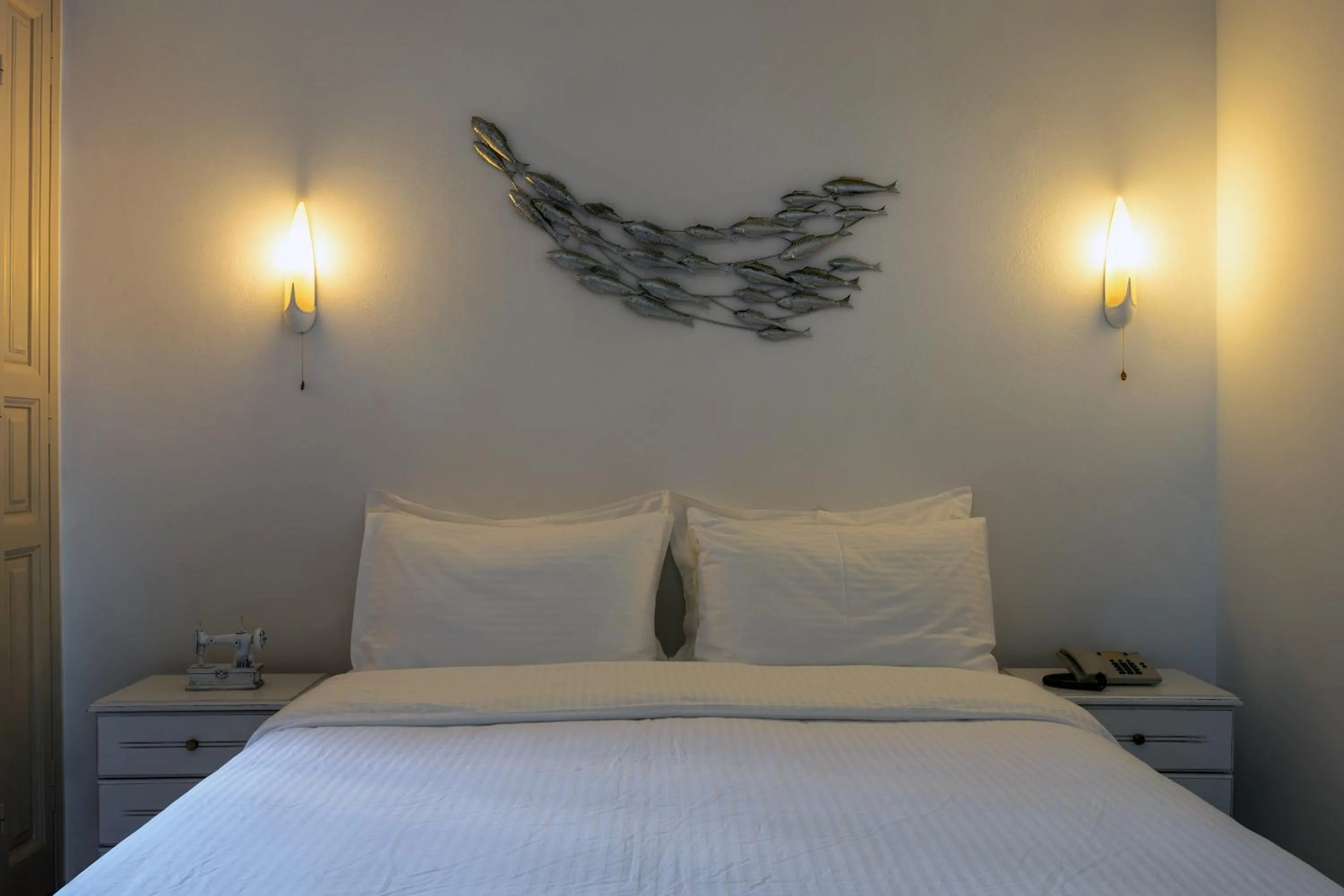 Bed in Kallisti Hotel