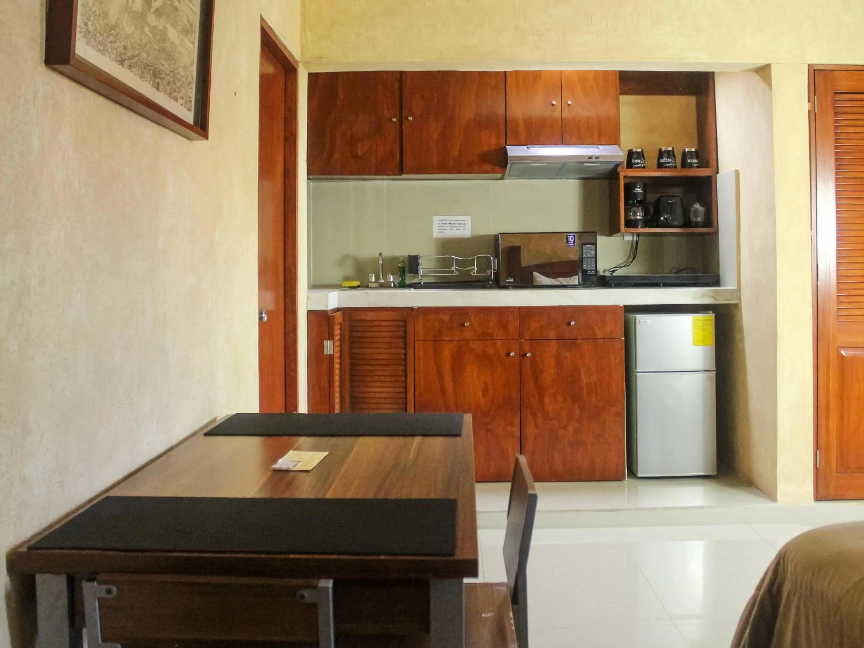 Kitchen or kitchenette in Hotel La Casona Real