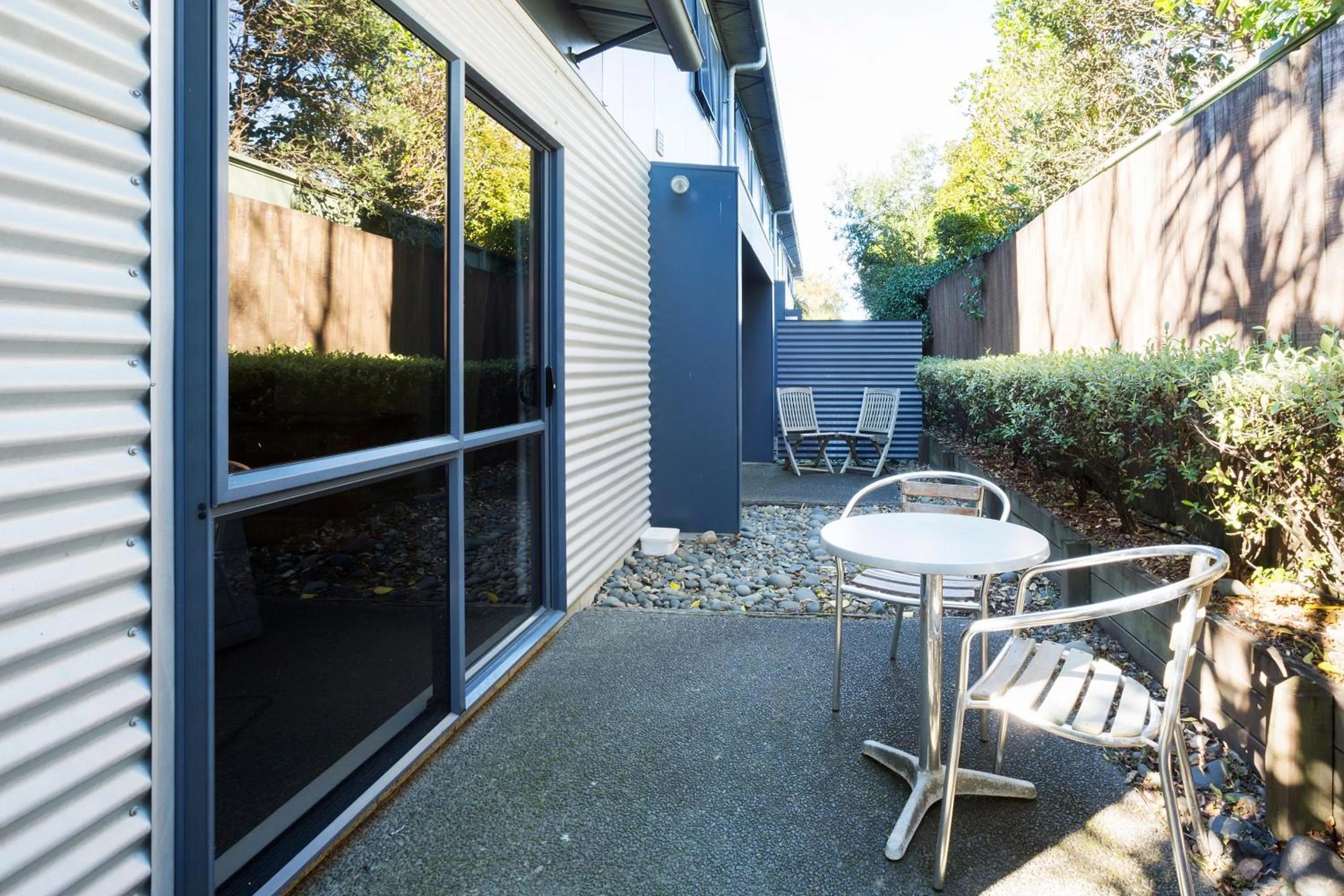 Patio in Beach House Motel