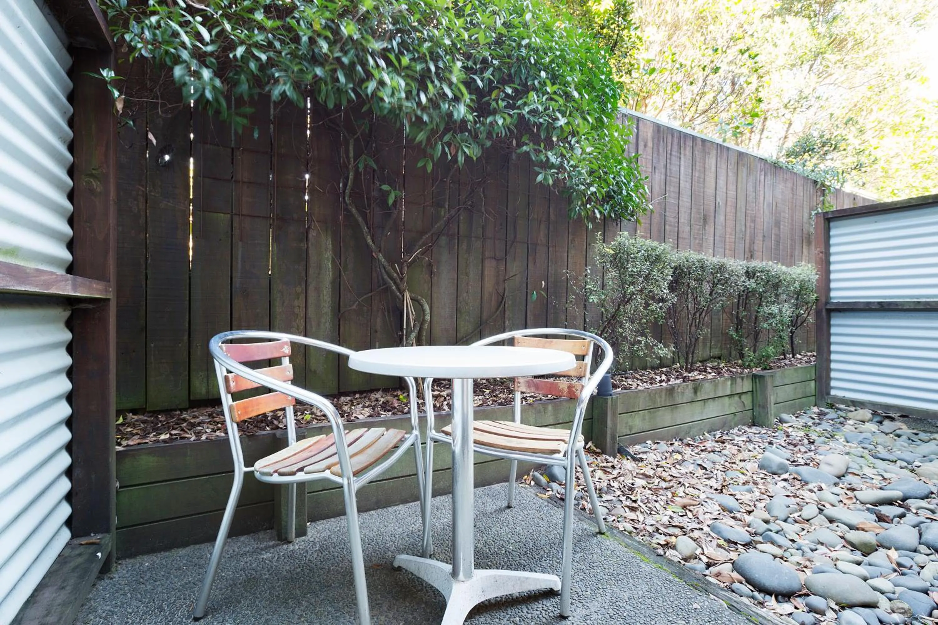 Patio in Beach House Motel