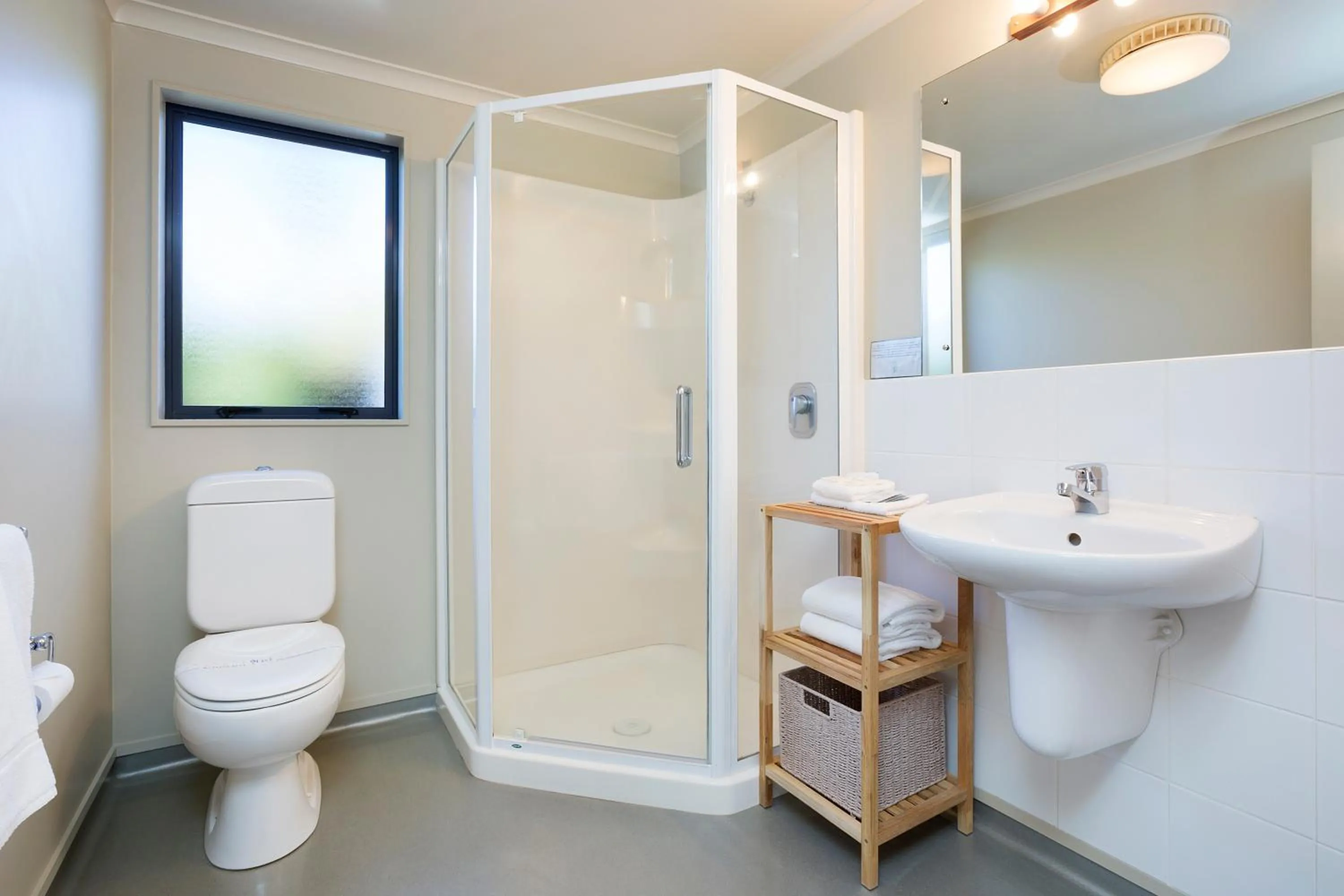 Bathroom in Beach House Motel