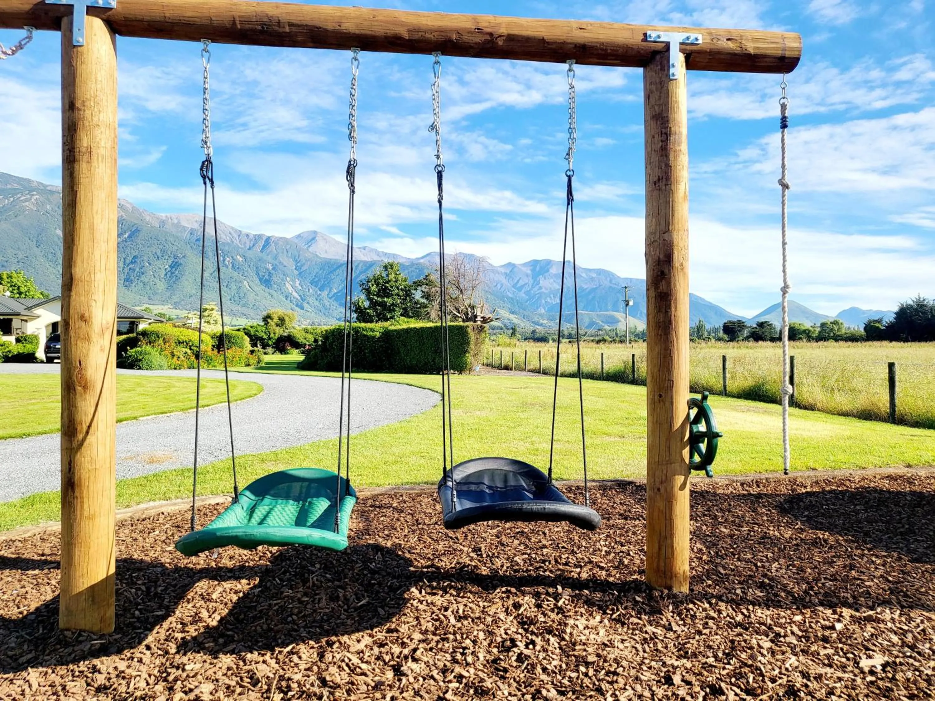 Children play ground in Te Mahuru Retreat