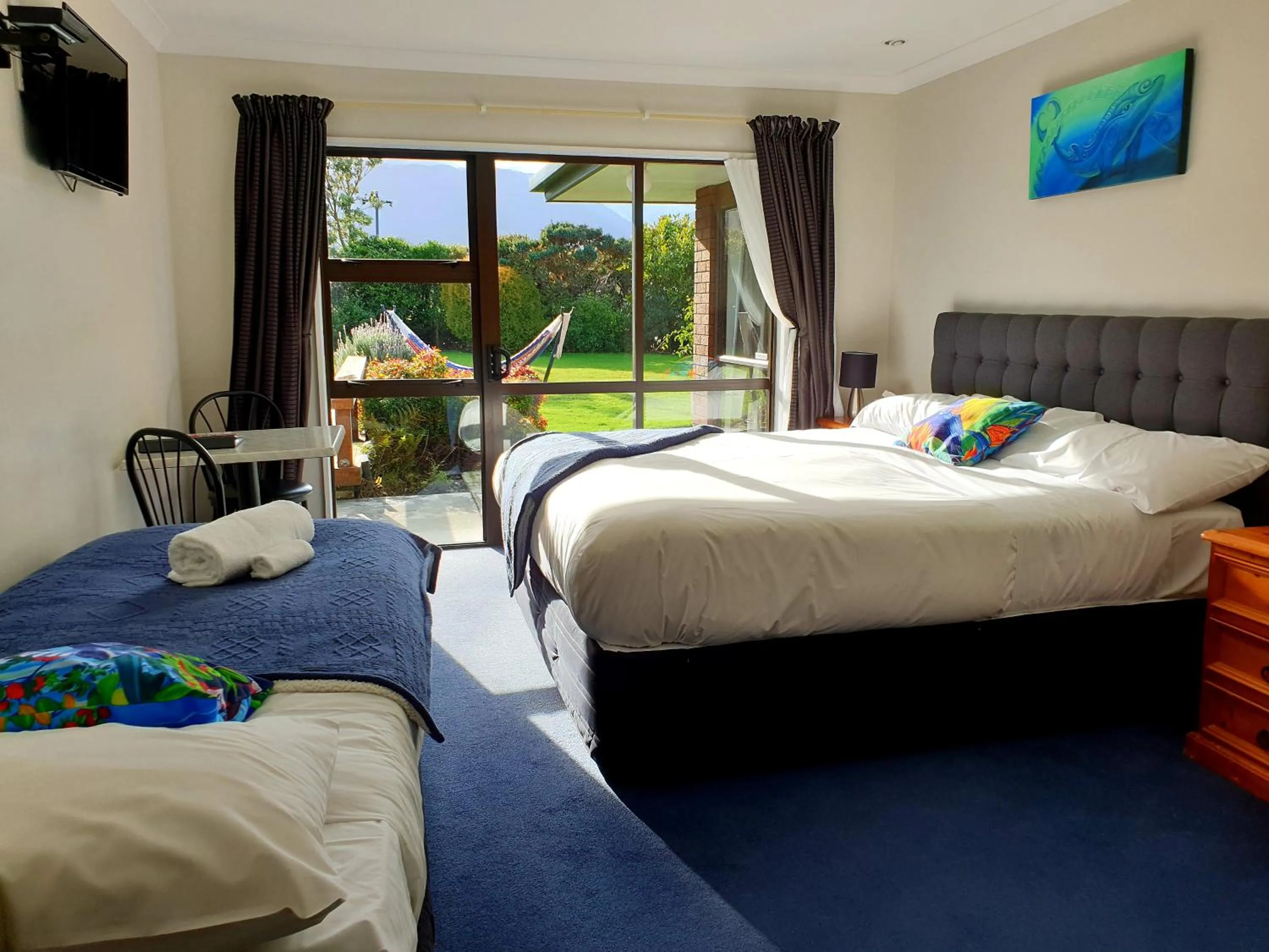 Bed in Te Mahuru Retreat