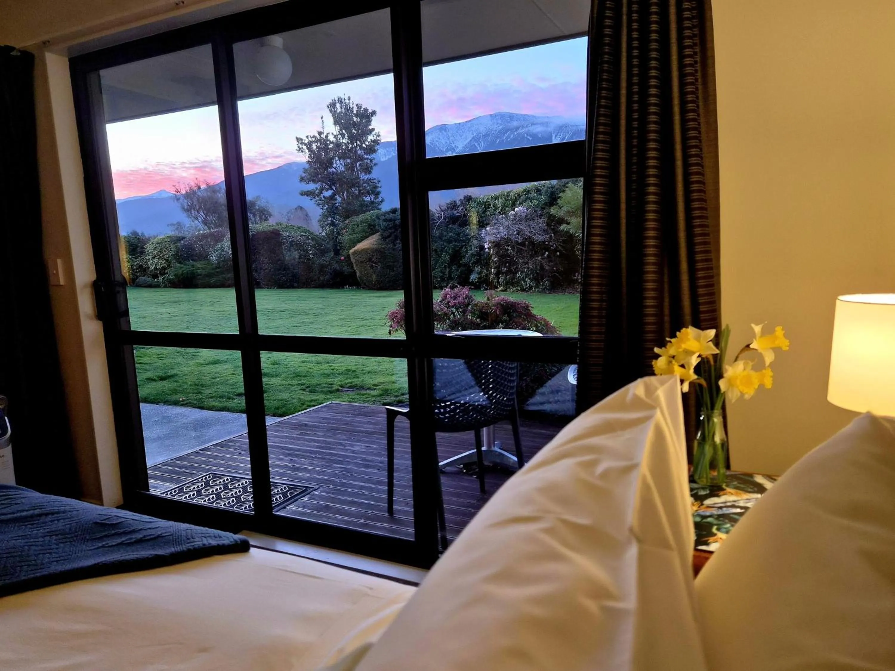 Patio, Bed in Te Mahuru Retreat