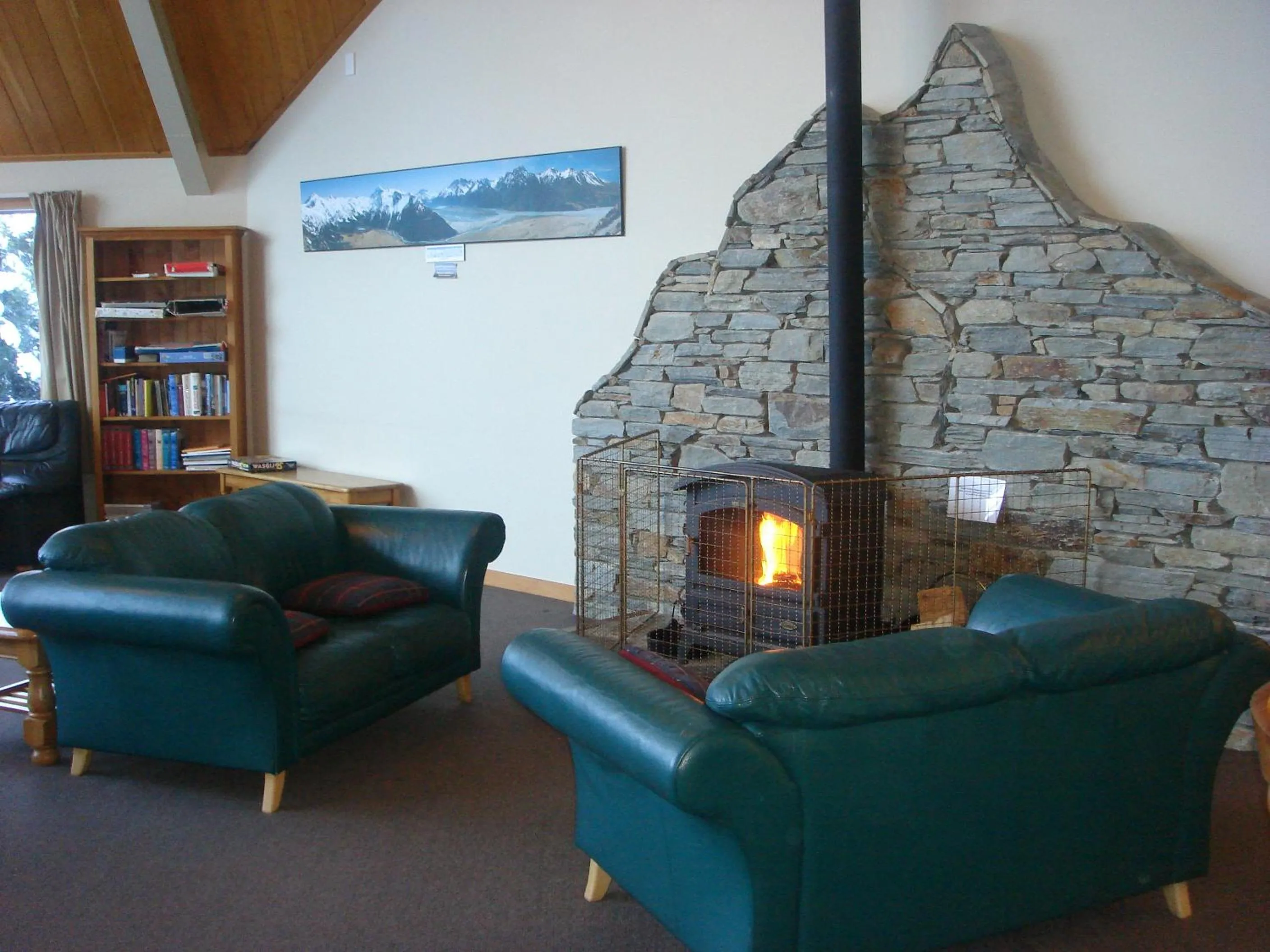 Library in Aoraki Mount Cook Alpine Lodge