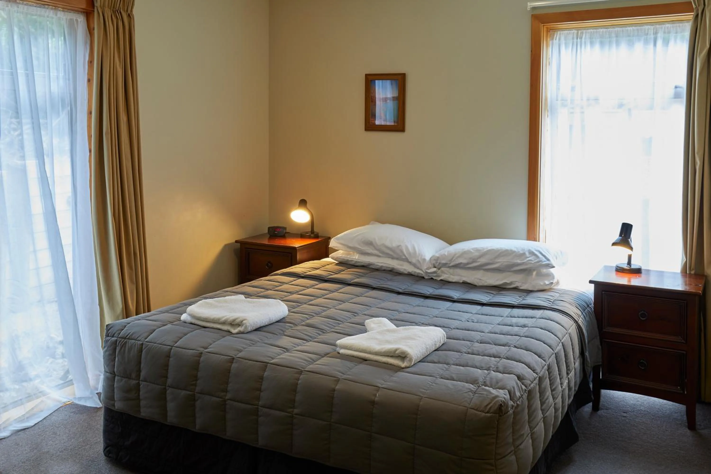 Bed in Aoraki Mount Cook Alpine Lodge