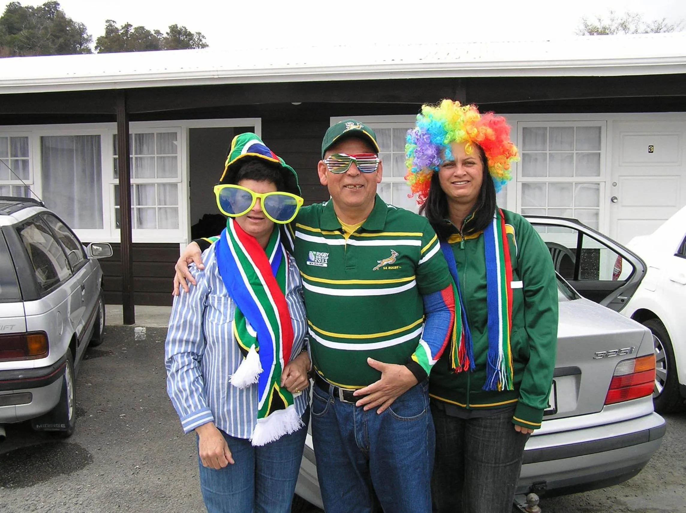 group of guests in Coachman Motel