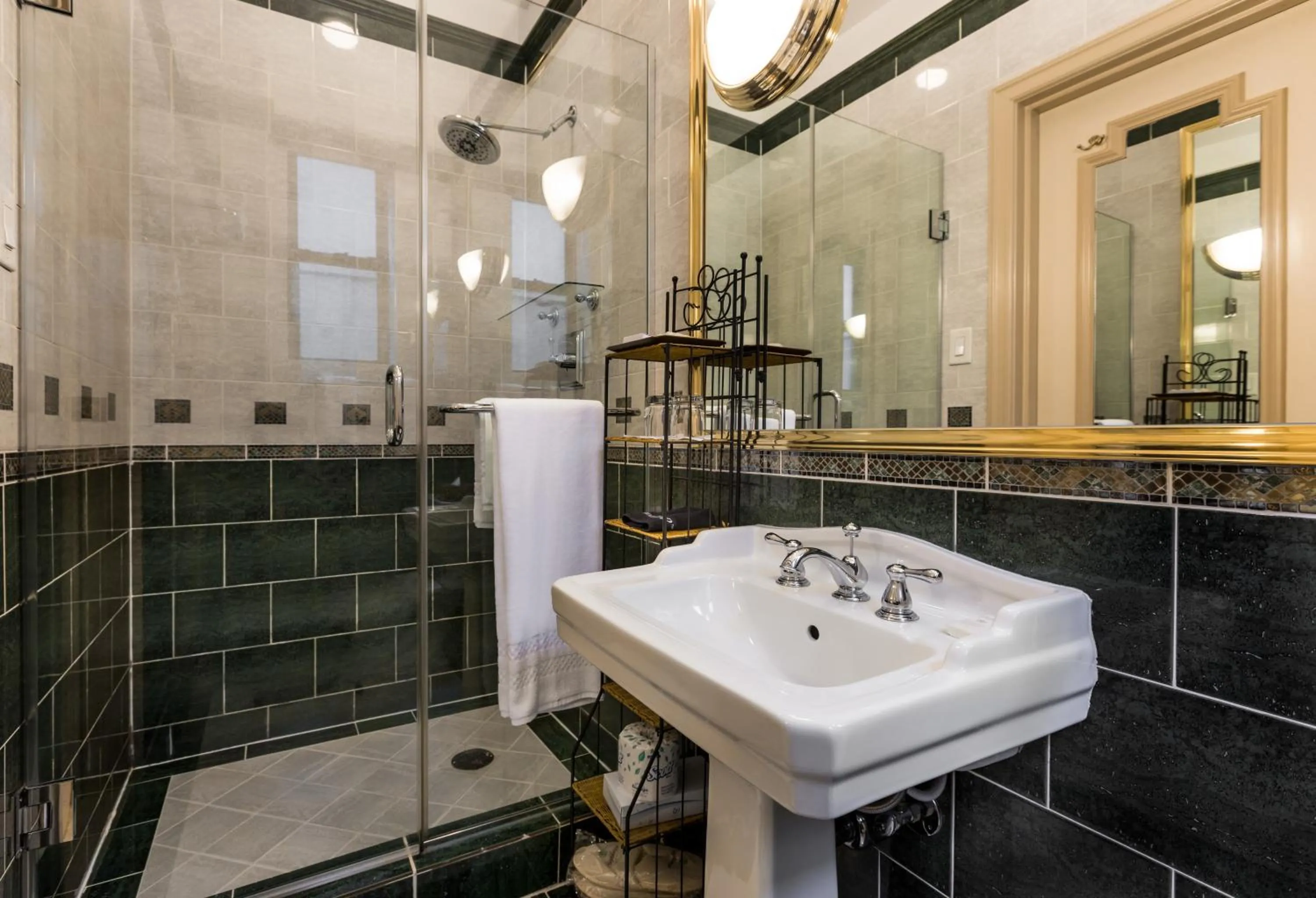 Bathroom in Casablanca Hotel by Library Hotel Collection