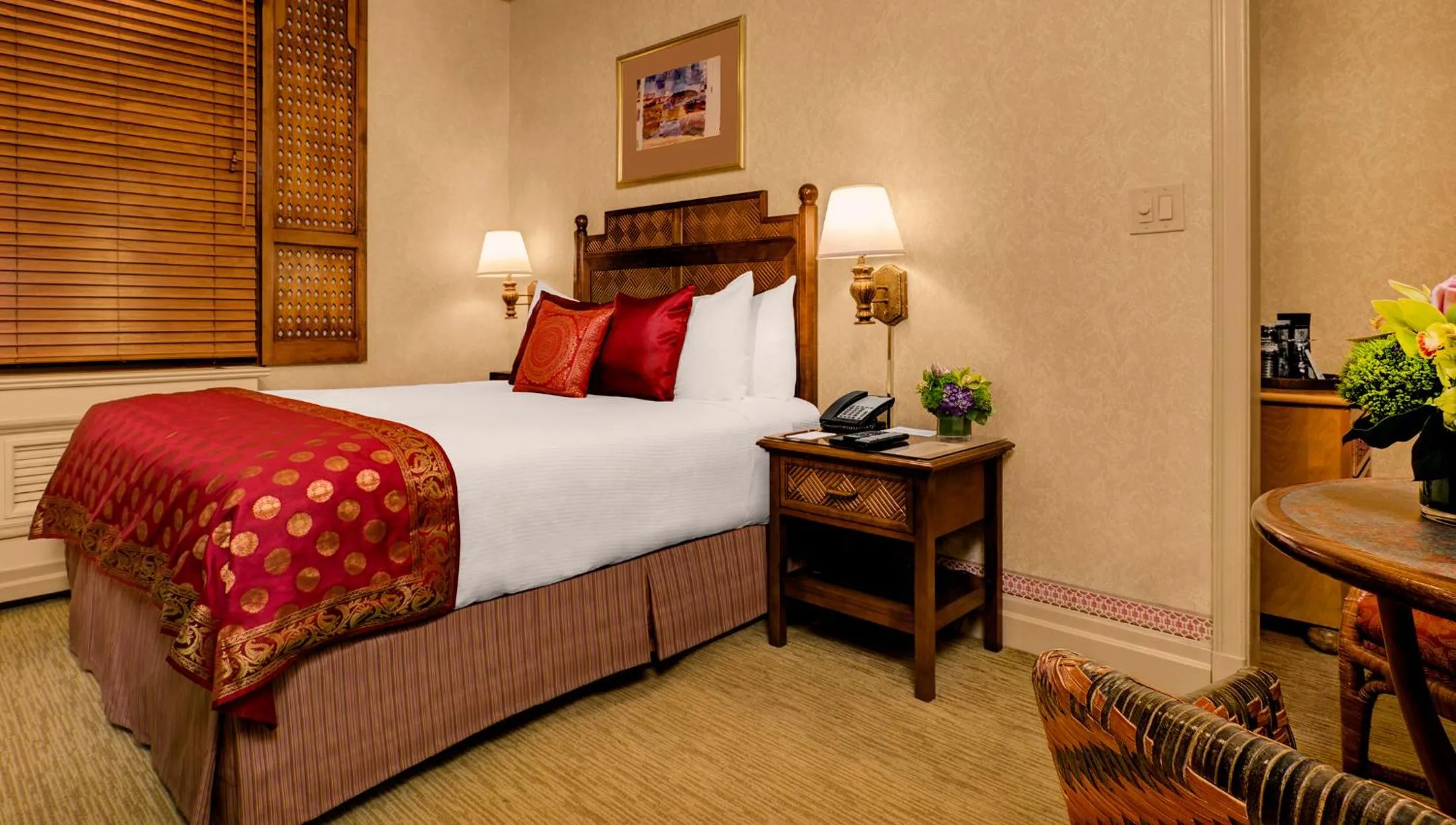 Bed in Casablanca Hotel by Library Hotel Collection