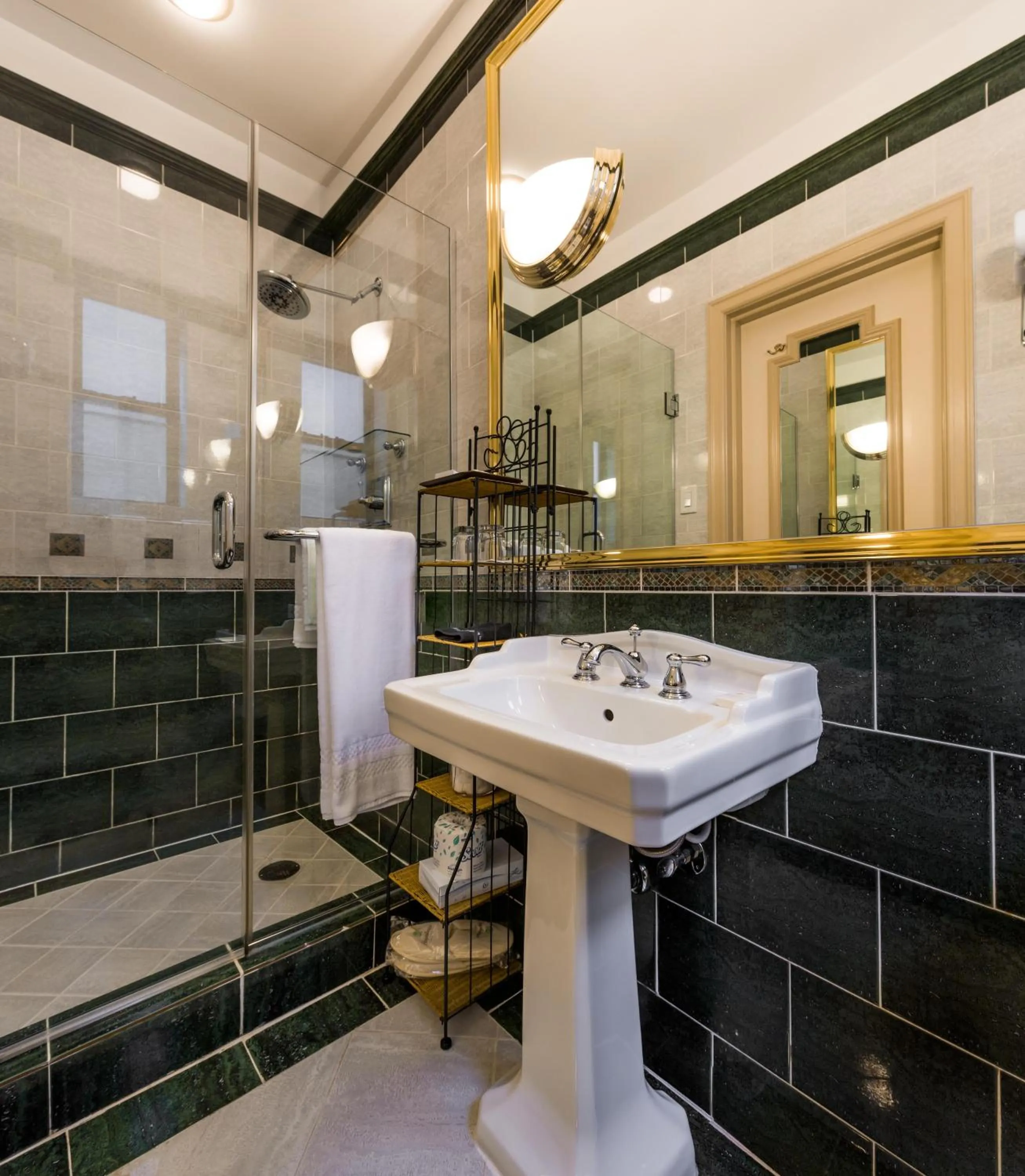 Bathroom in Casablanca Hotel by Library Hotel Collection