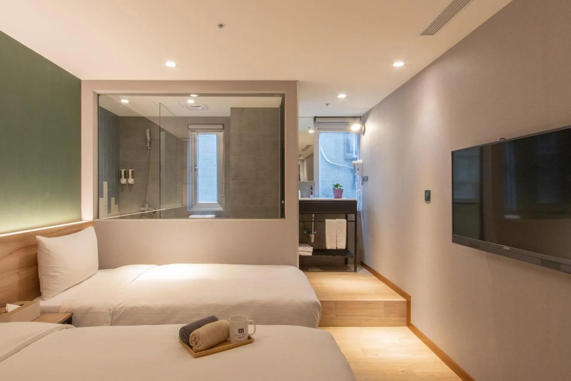 Bed in Muzik Hotel - Ximen Station Branch