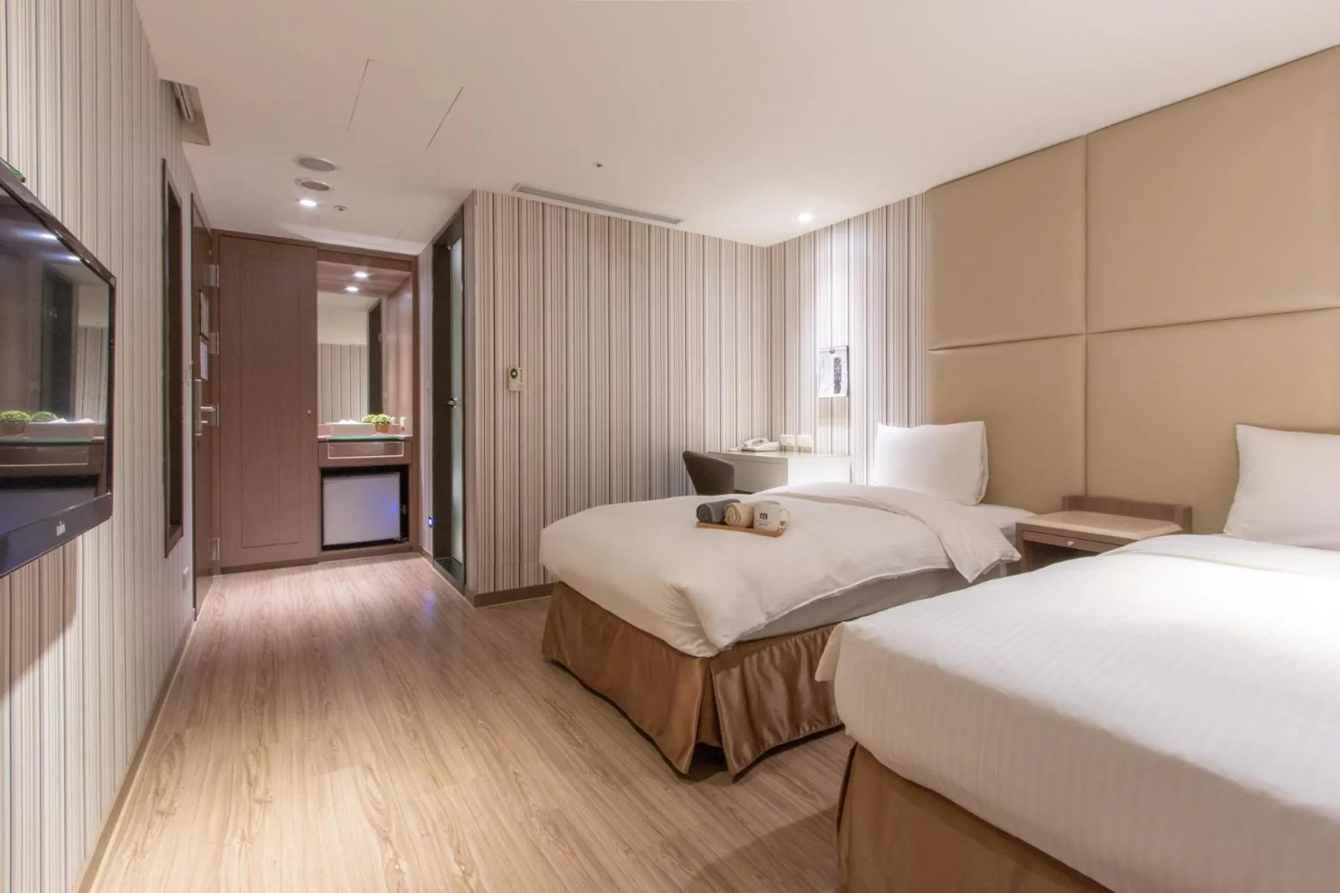 Bed in Muzik Hotel - Ximen Station Branch