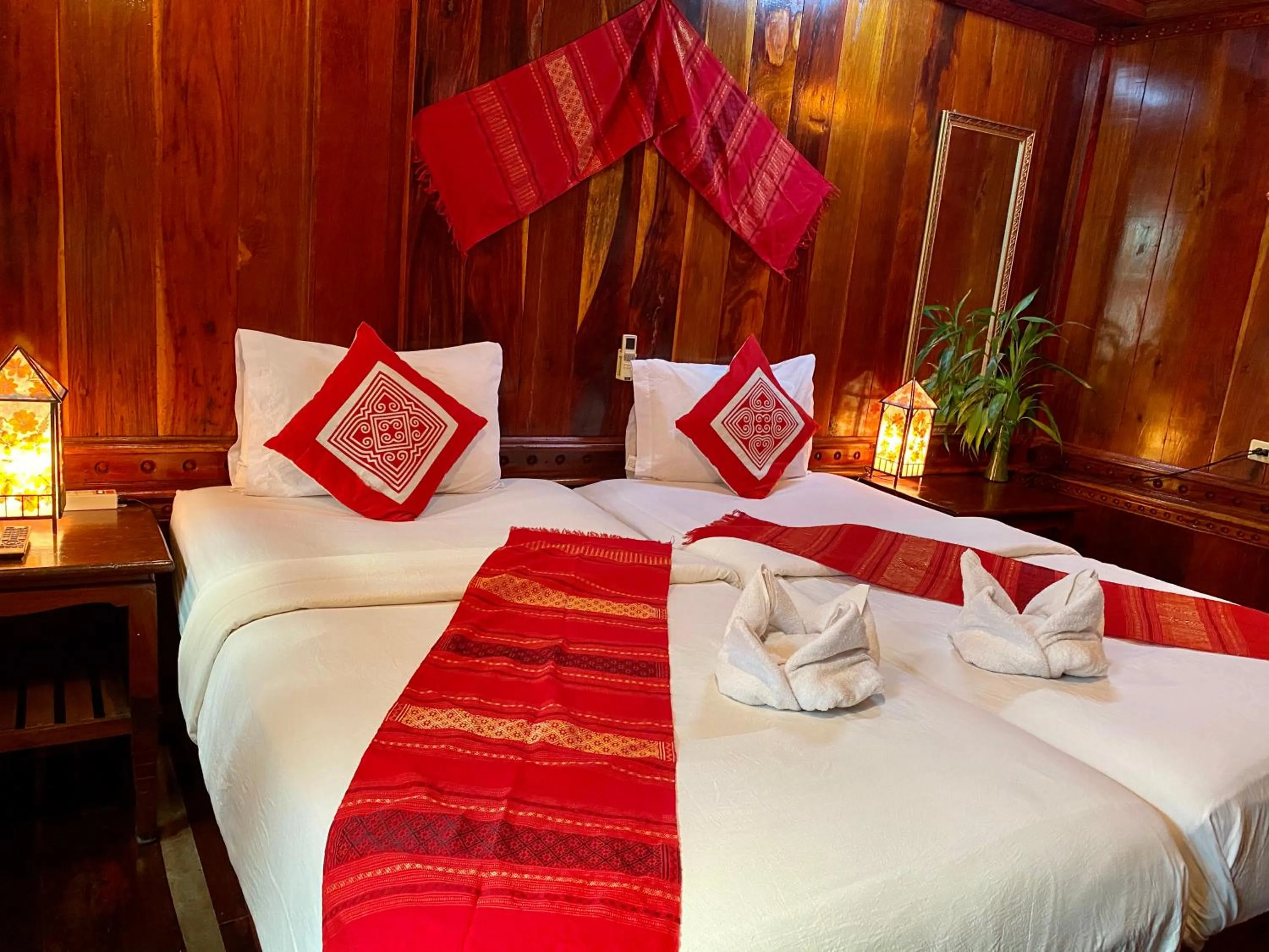 Bed in Soutikone1 Guesthouse