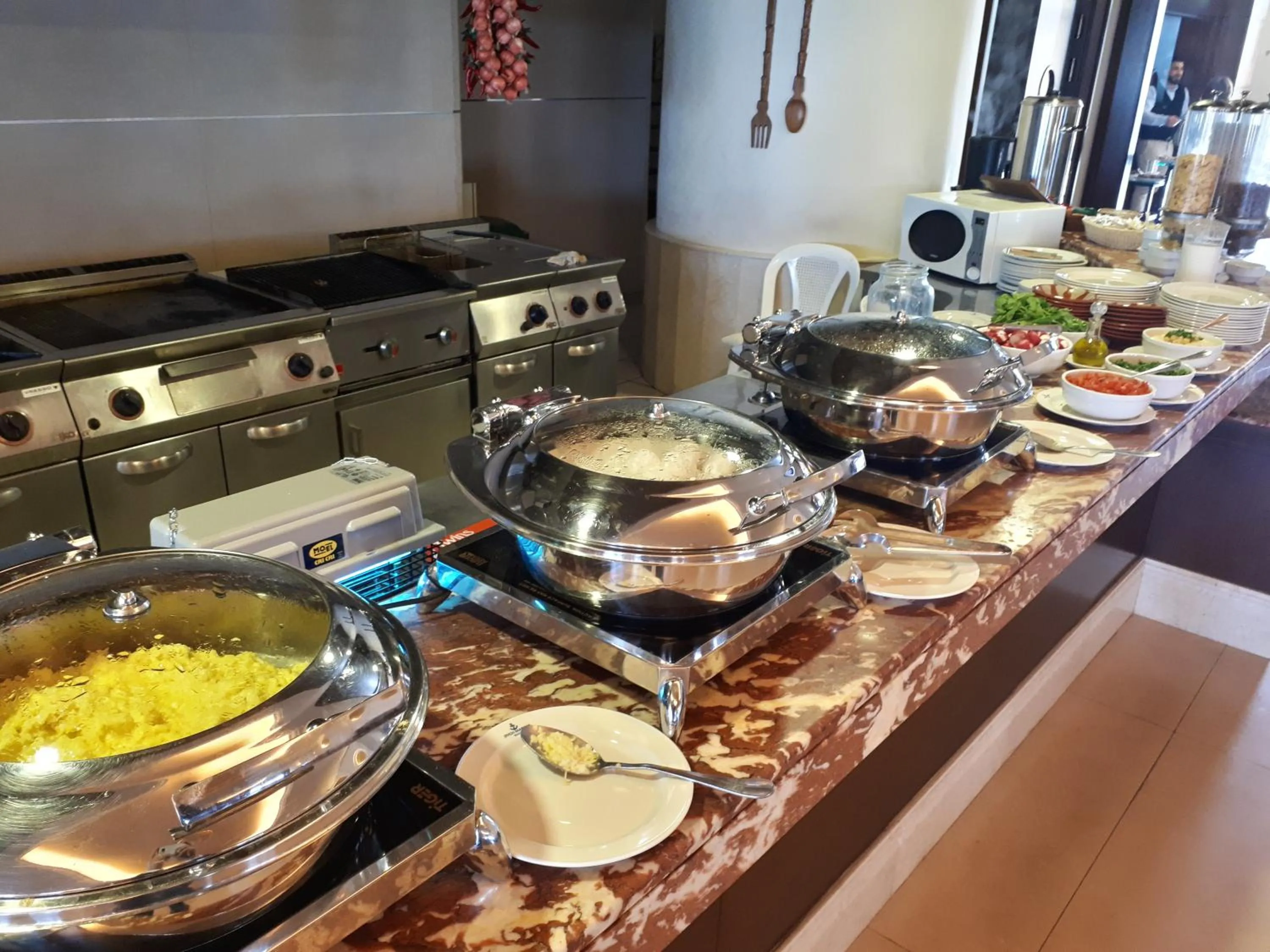 Continental breakfast in Jiyeh Marina Resort Hotel & Chalets