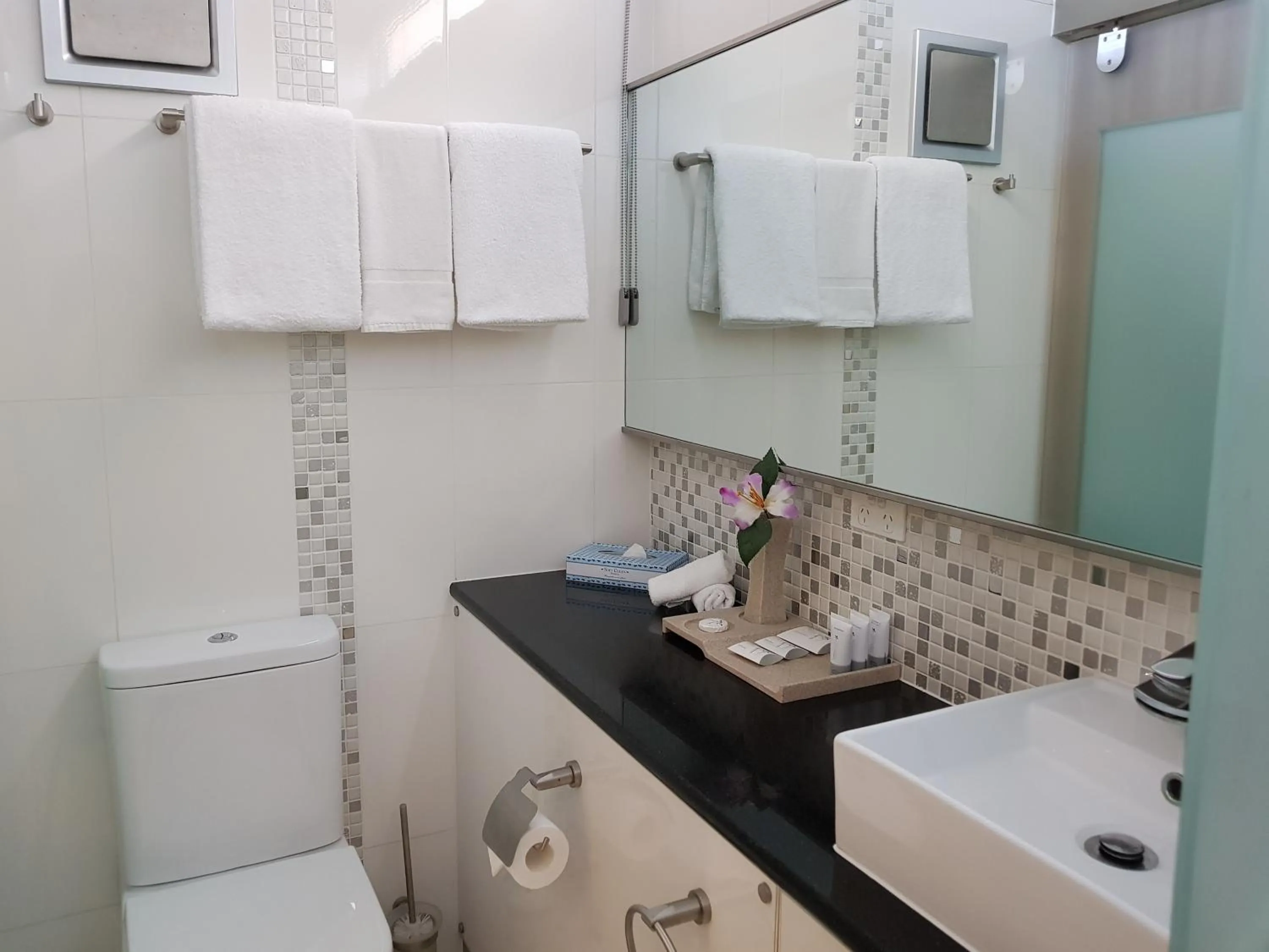 Shower in Moura Meridian Motel