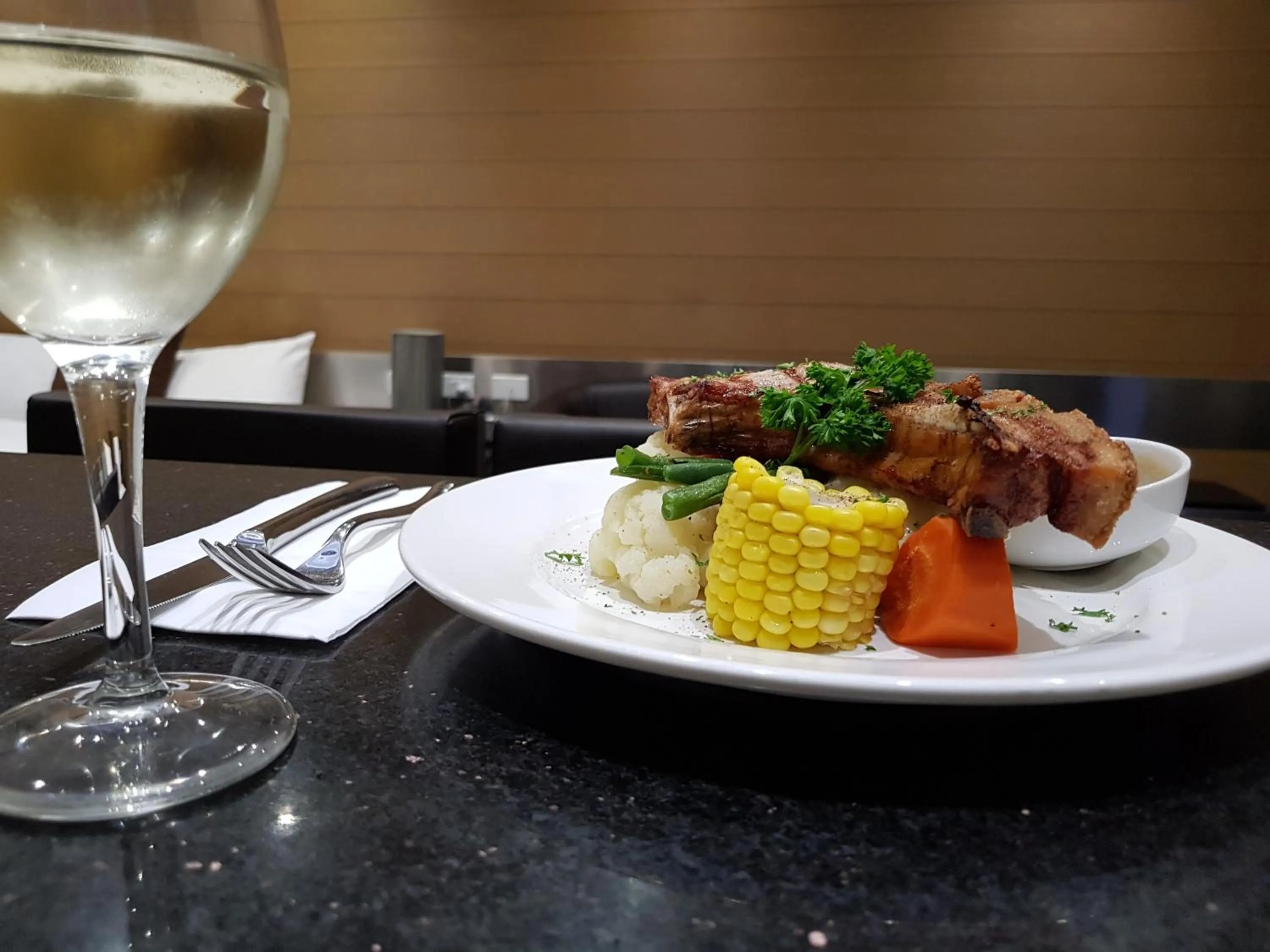 Food close-up in Moura Meridian Motel