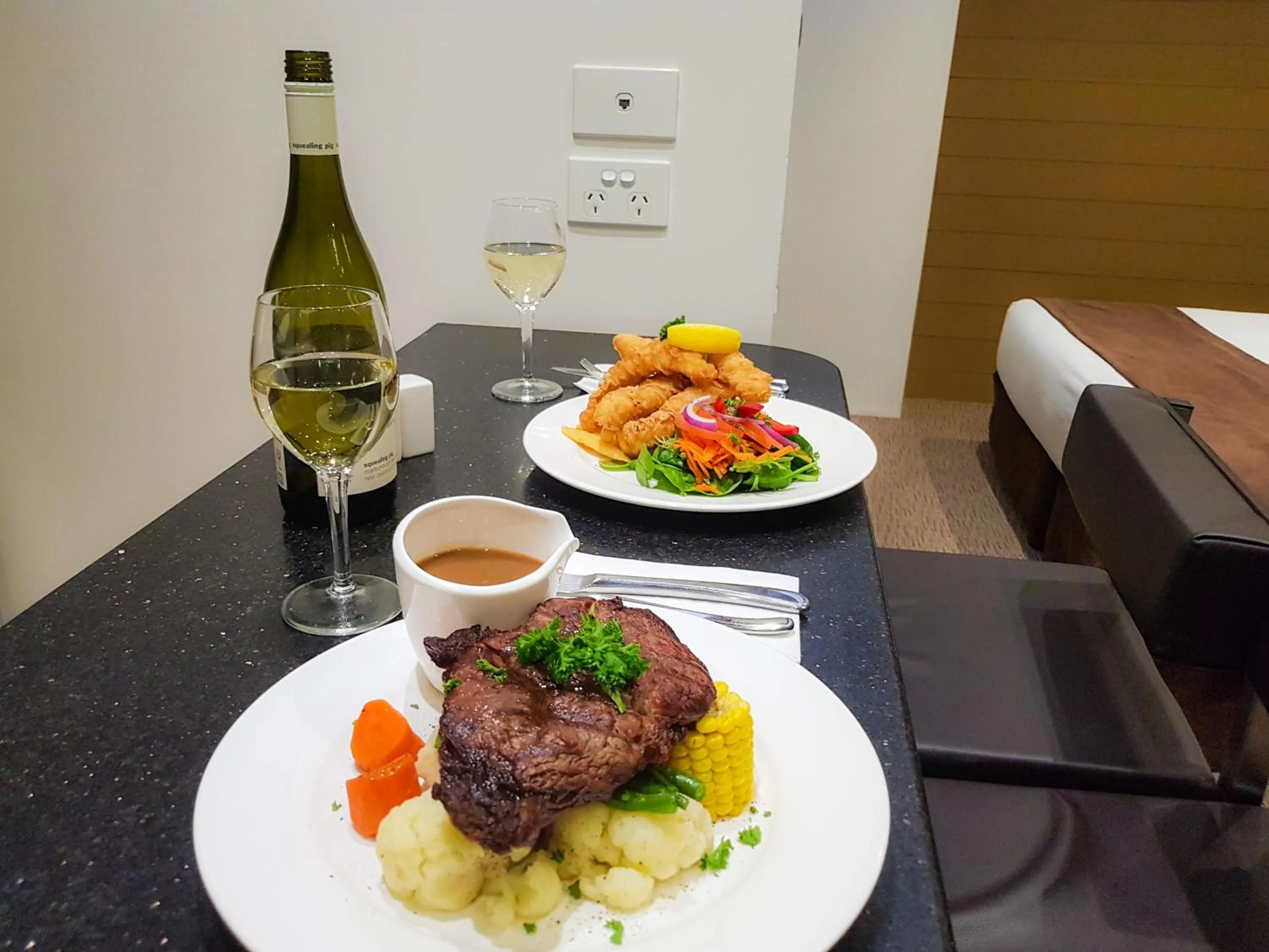 Food close-up in Moura Meridian Motel