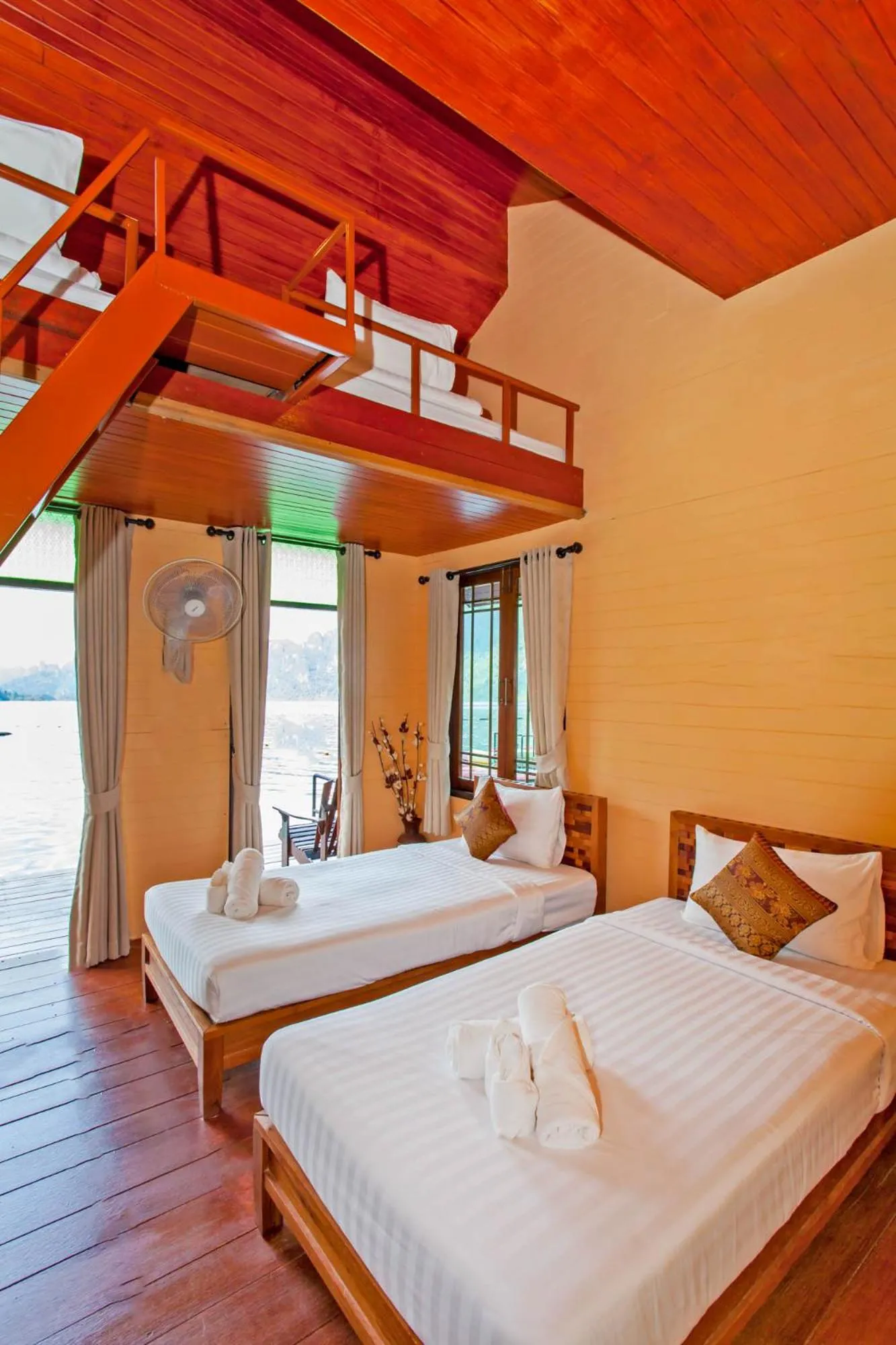 Bed in Panvaree Resort