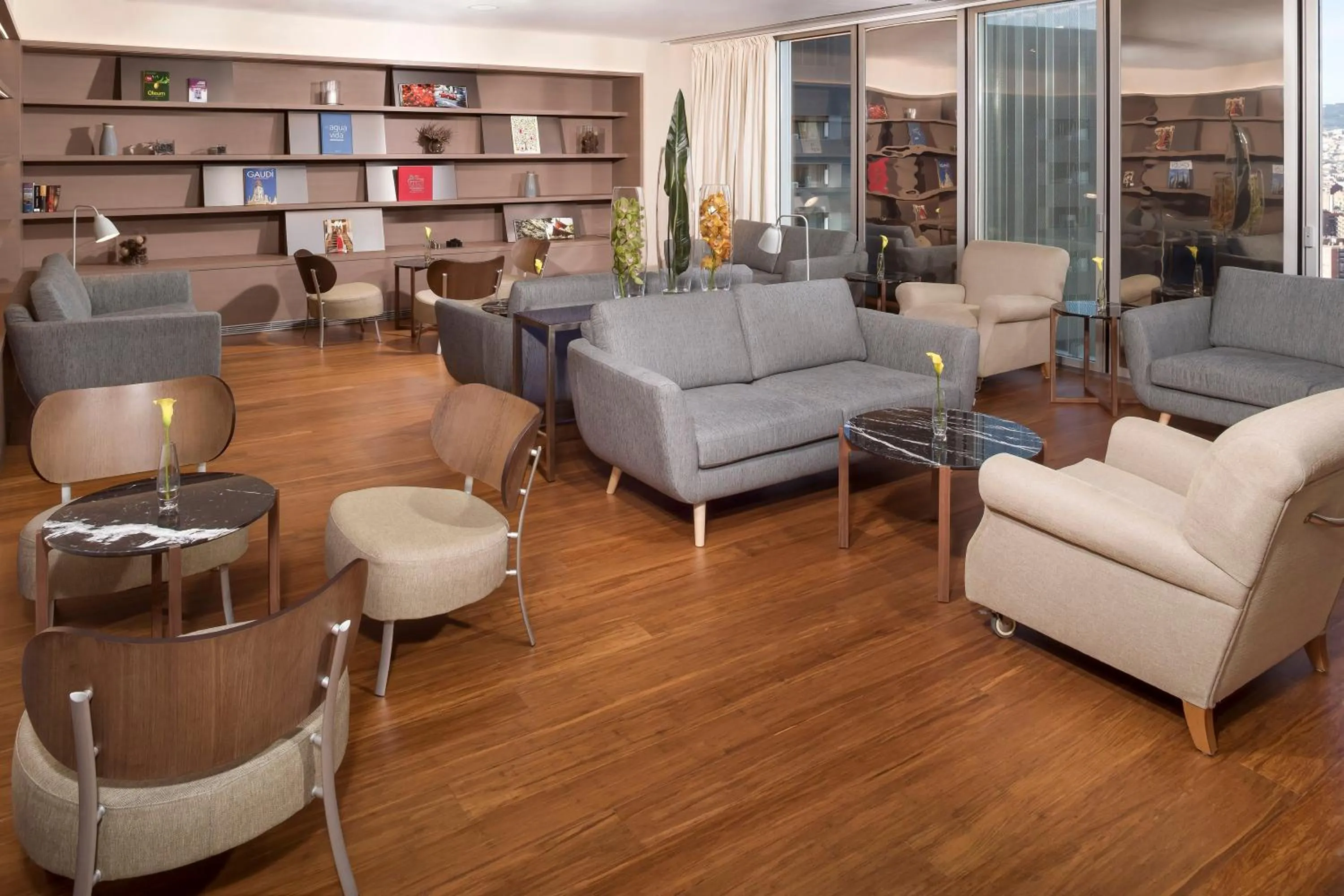 Library in The Level at Melia Barcelona Sky
