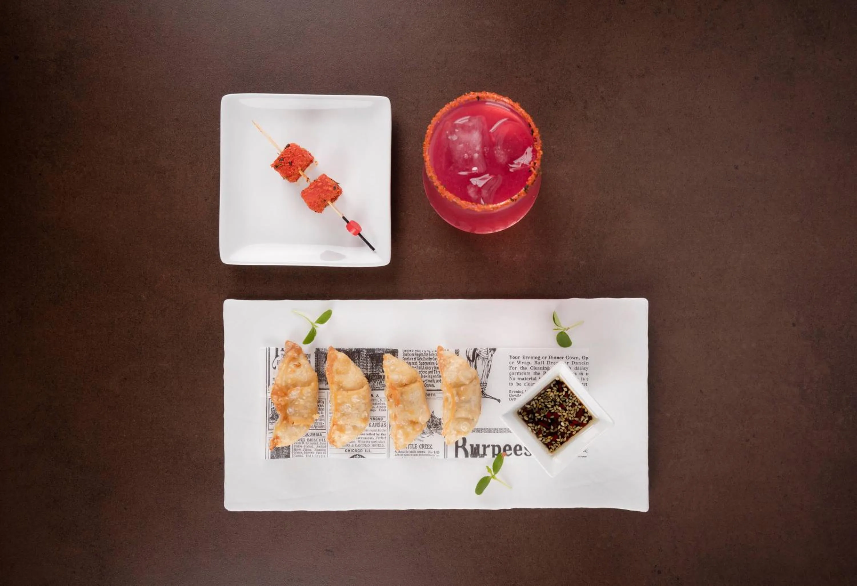 Food and drinks in The Level at Meliá Barcelona Sky