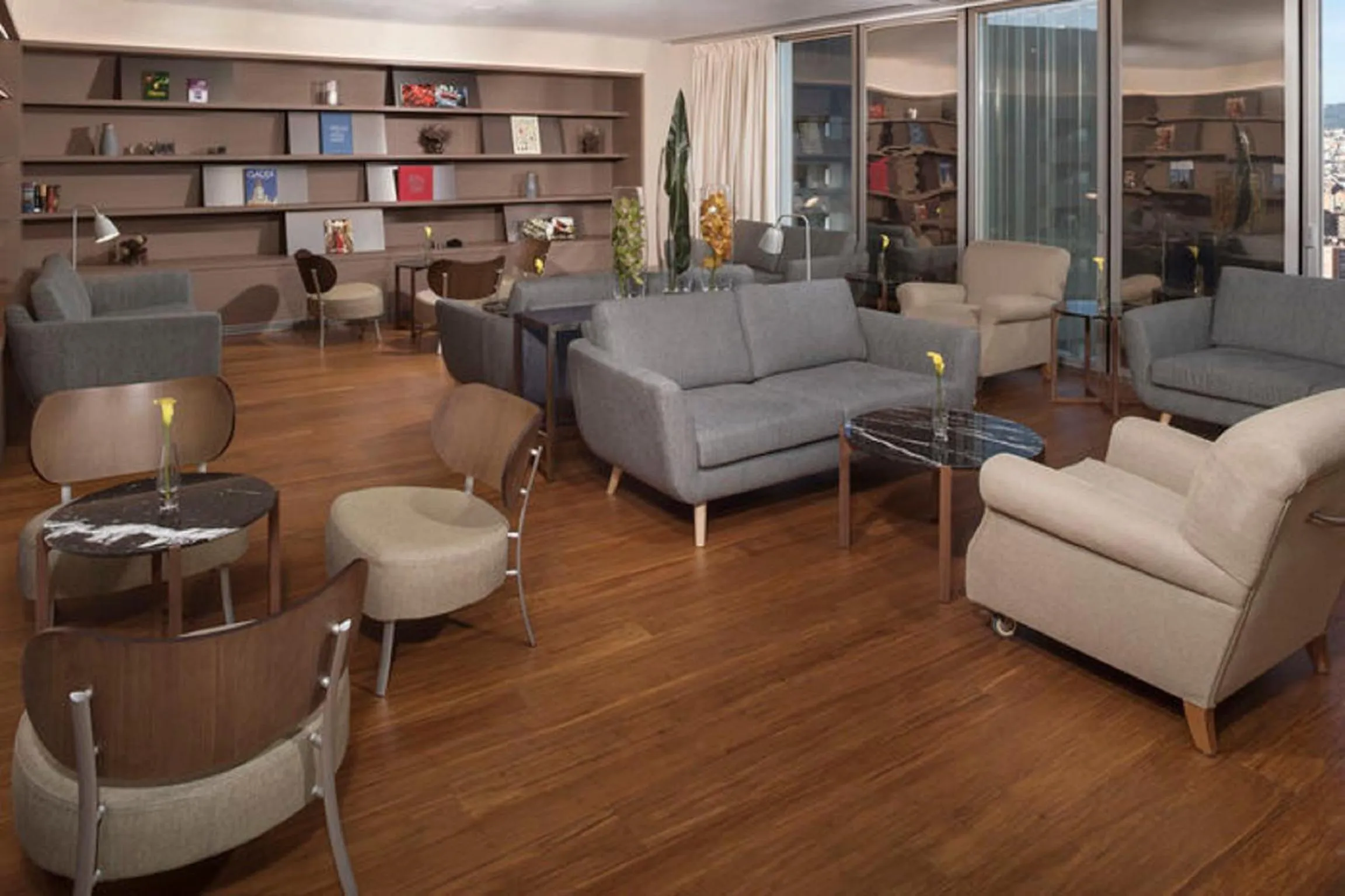 Library in The Level at Melia Barcelona Sky