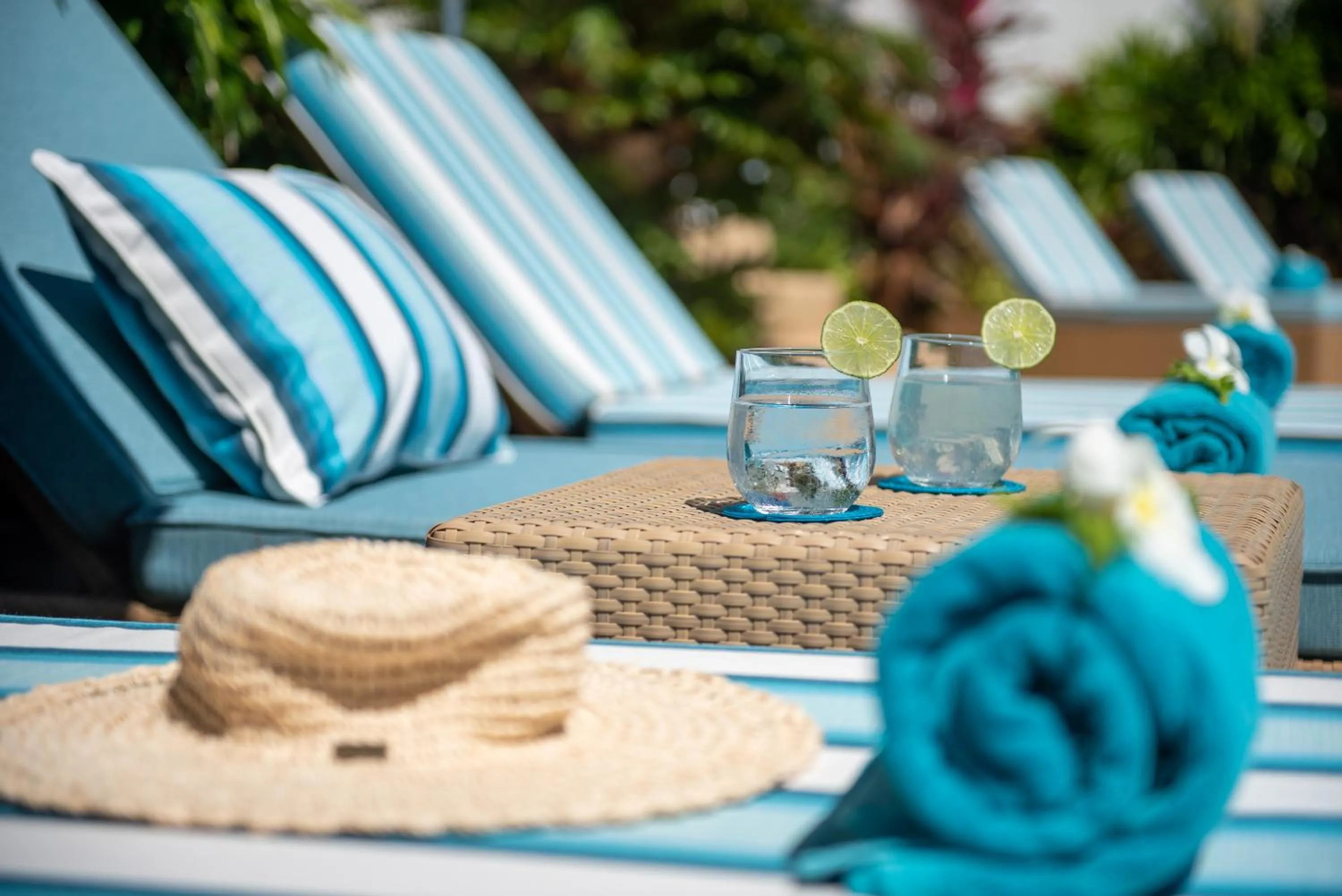 sunbed in Beachfront Villa Baan Rim Haad 3BR